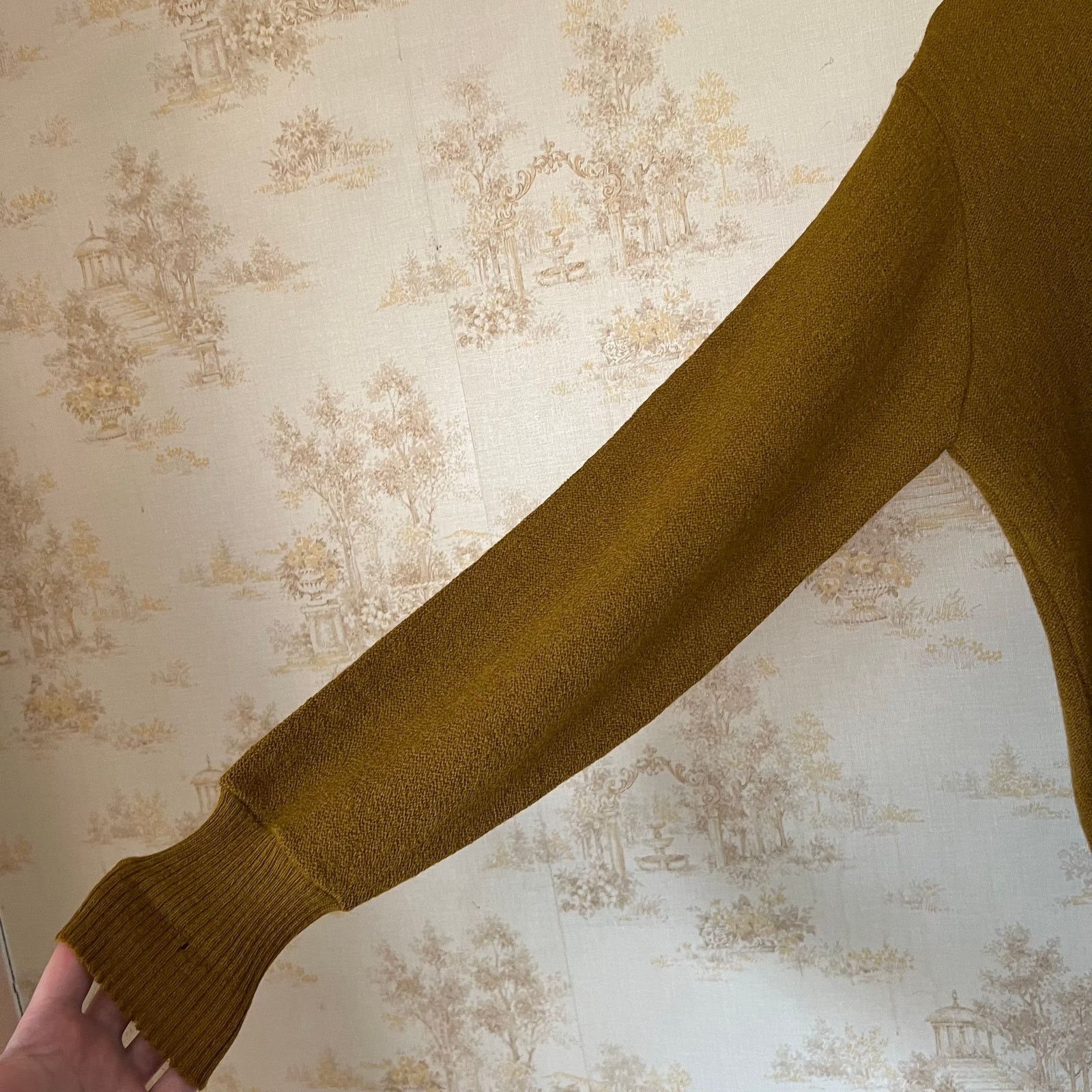 Jantzen 1970s Prep Golf Cardigan | "Three Under" Mustard Knit | M Size US M / EU 48-50 / 2 - 4 Thumbnail