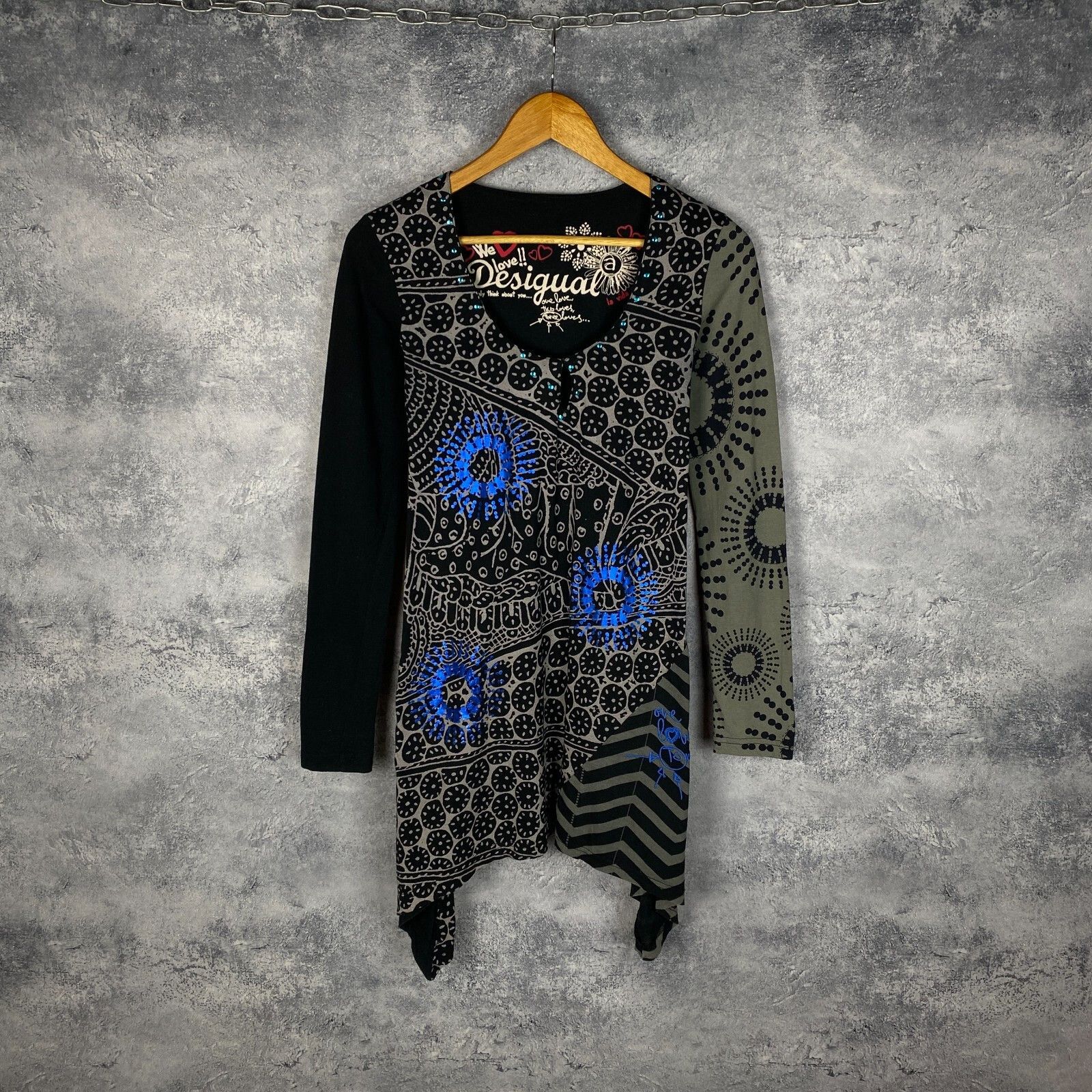 Desigual Desigual Dress Women's Size M Multicolor Long Sleeve ` Size M / US 6-8 / IT 42-44 - 1 Thumbnail