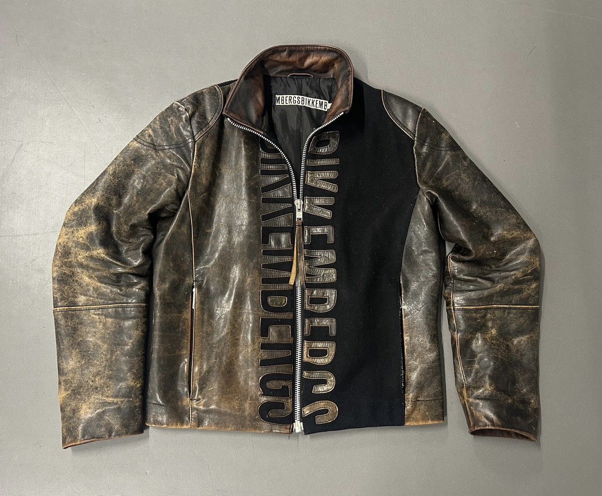 Dirk Bikkembergs Vintage Dirk Bikkembergs Wool & Leather Jacket 90s Size US M / EU 48-50 / 2 - 1 Thumbnail