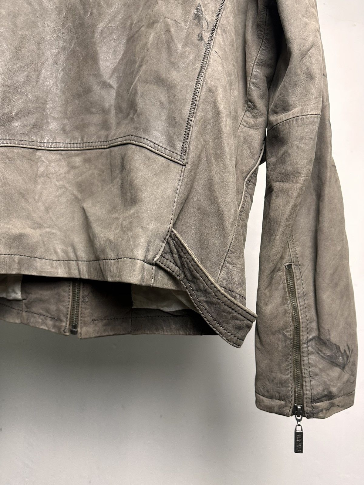 Jean Paul Gaultier 00’s Jean Paul Gaultier Sheepskin Leather Biker Jacket Size US M / EU 48-50 / 2 - 12 Thumbnail