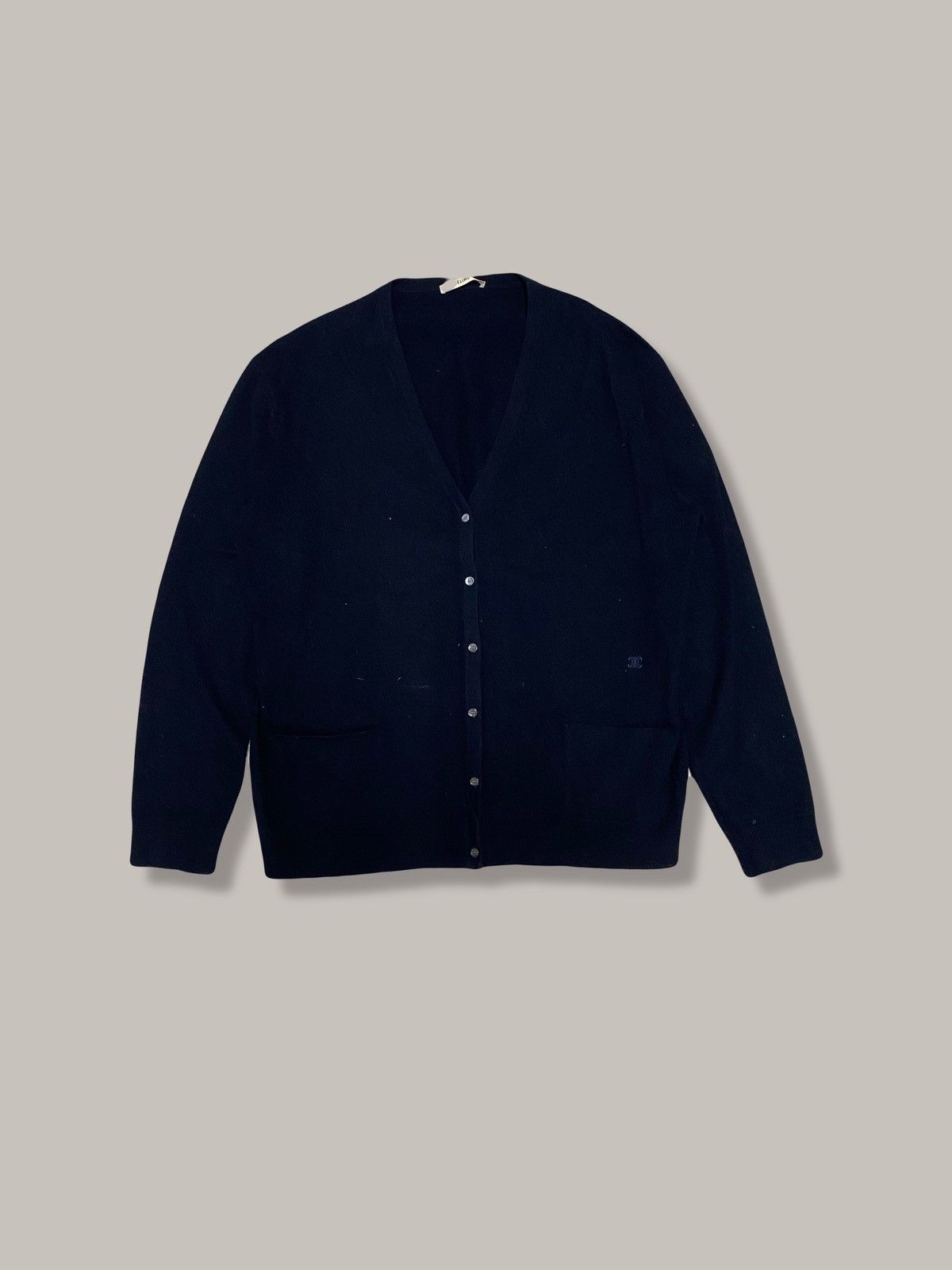 Celine Celine Cashmere Wool Cardigan Size US XL / EU 56 / 4 - 6 Thumbnail