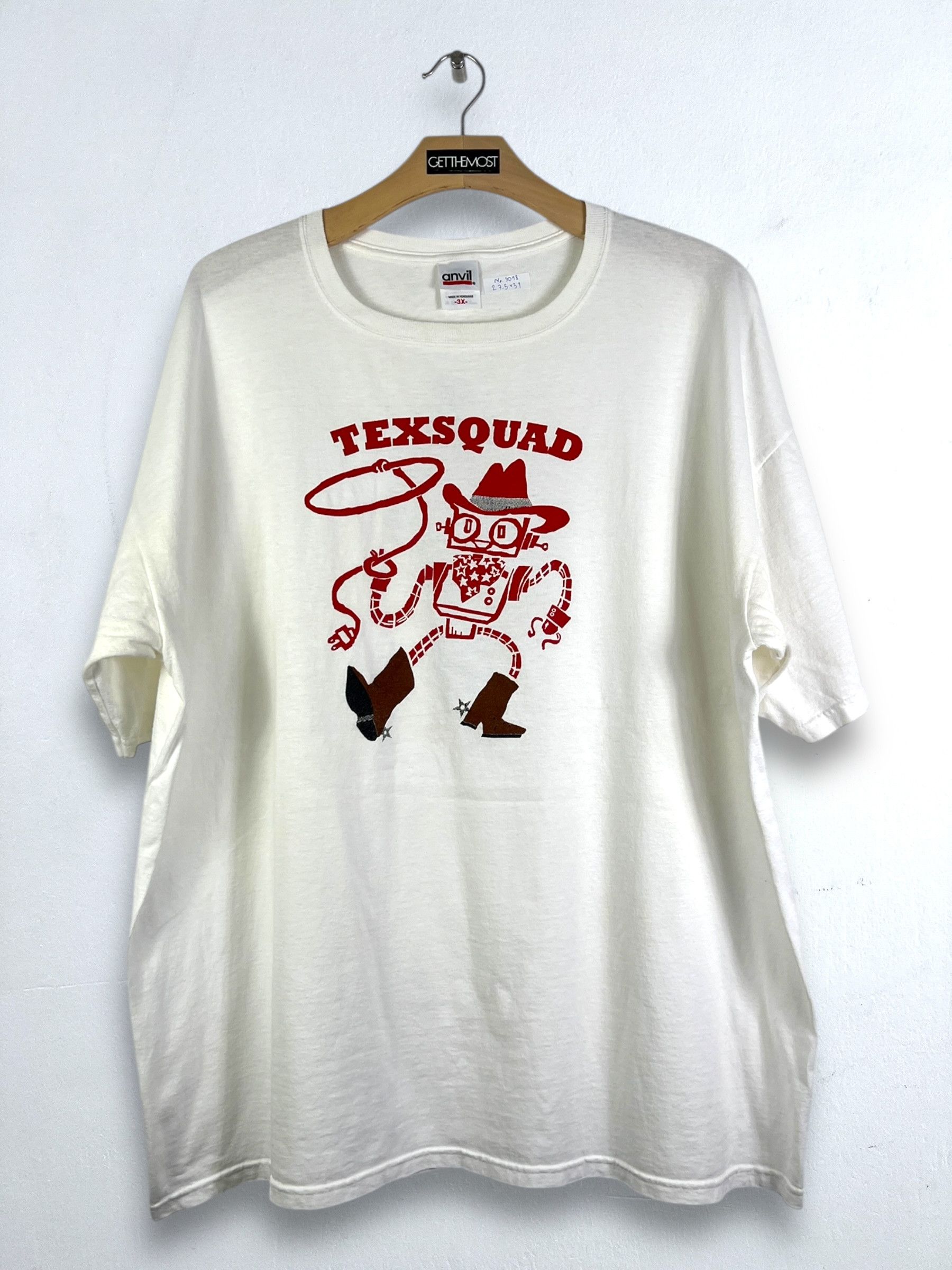 Vintage No.5018 Vintage Tex Squad Graphic Tee (3XL) Size US XXL / EU 58 / 5 - 1 Thumbnail