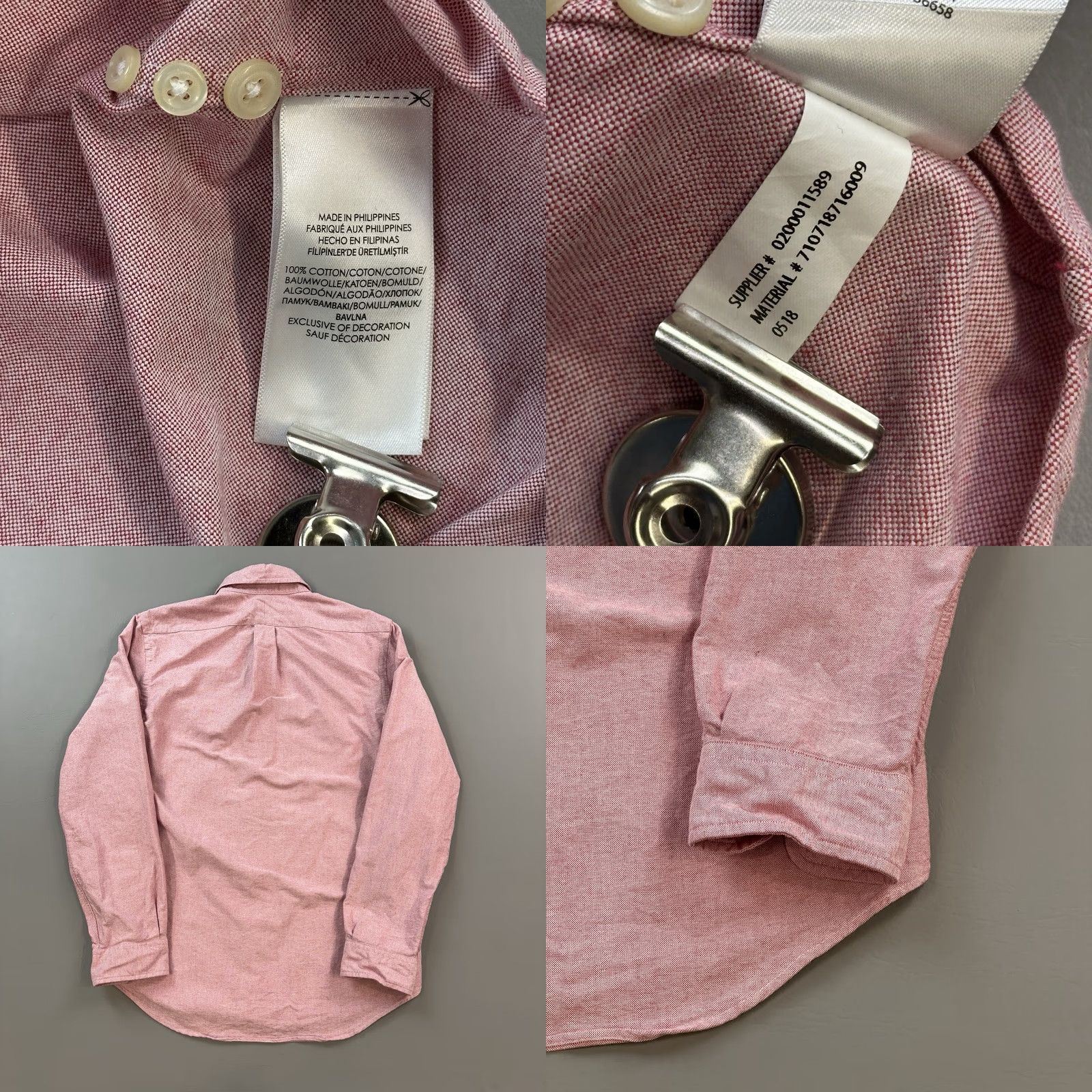 Ralph Lauren VINTAGE Ralph Lauren Shirt Mens Small Classic Fit Oxford Varsity Letterman Patch Preppy Size US S / EU 44-46 / 1 - 8 Thumbnail