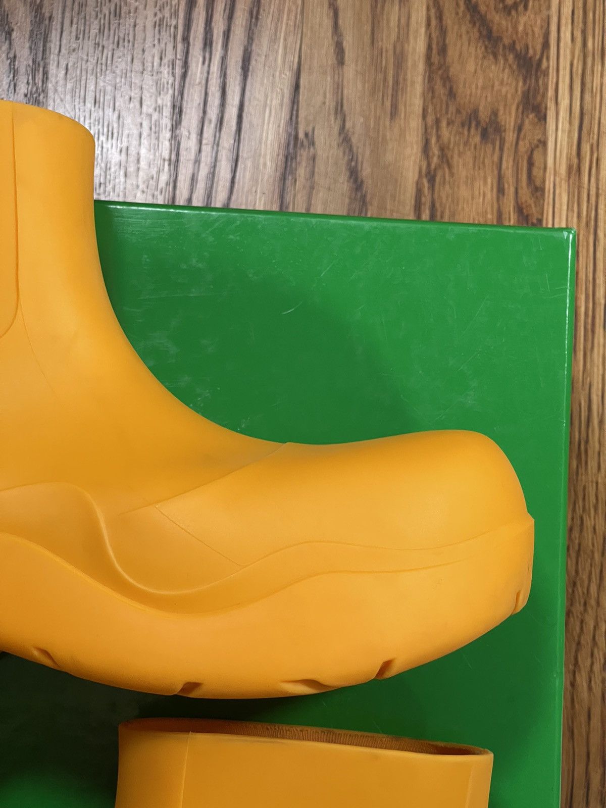 Bottega Veneta Womens Bottega Veneta Tangerine Matt Rubber Puddle Boots 39 Size US 9 / IT 39 - 4 Thumbnail