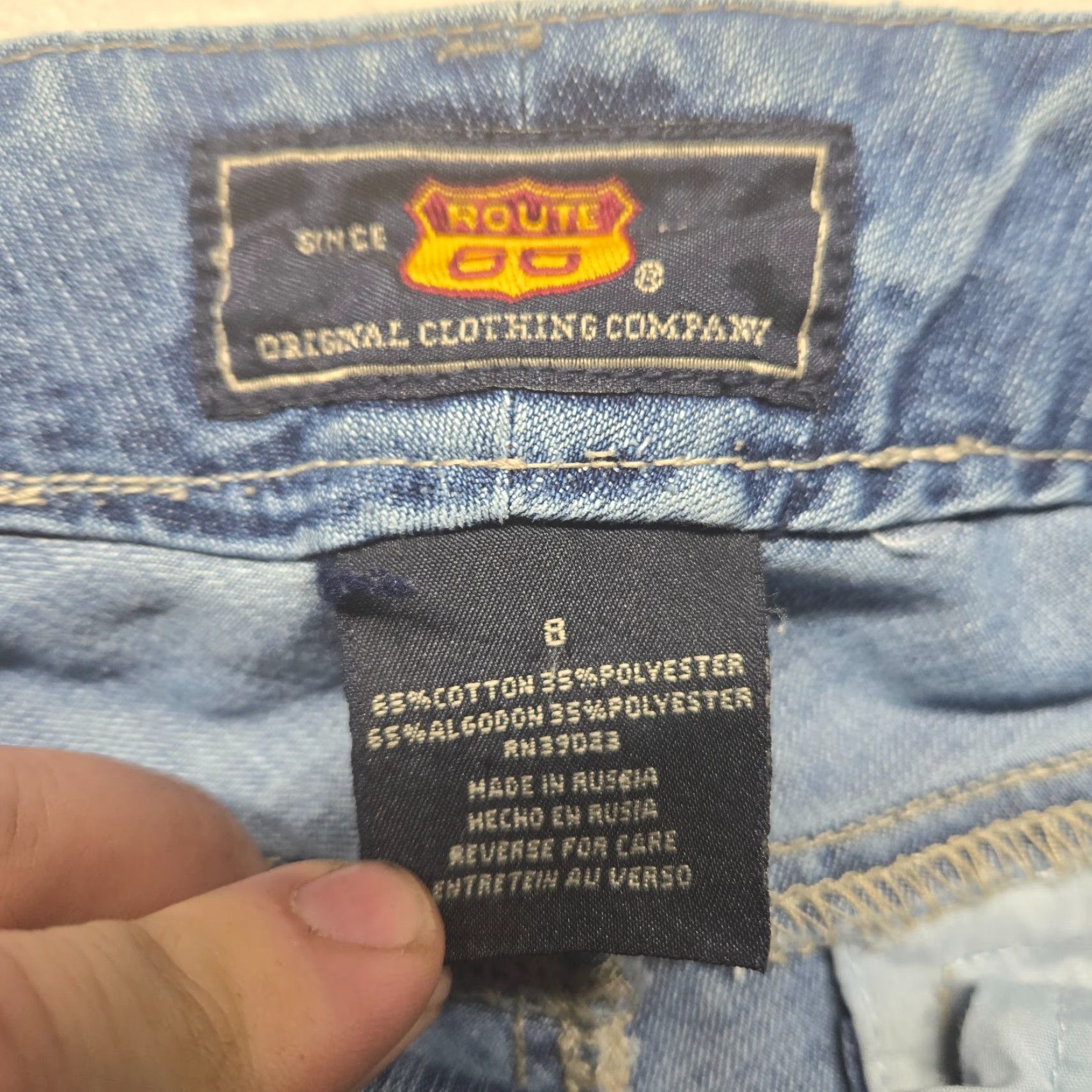 Route 66 Route 66 Skirt Adult Regular Medium Wash Blue Denim Short 8 Pockets 80s 90s Vintage No Womens, Casual, Workwear, Party/Cocktail, Travel Size 30" / US 8 / IT 44 - 2 Thumbnail