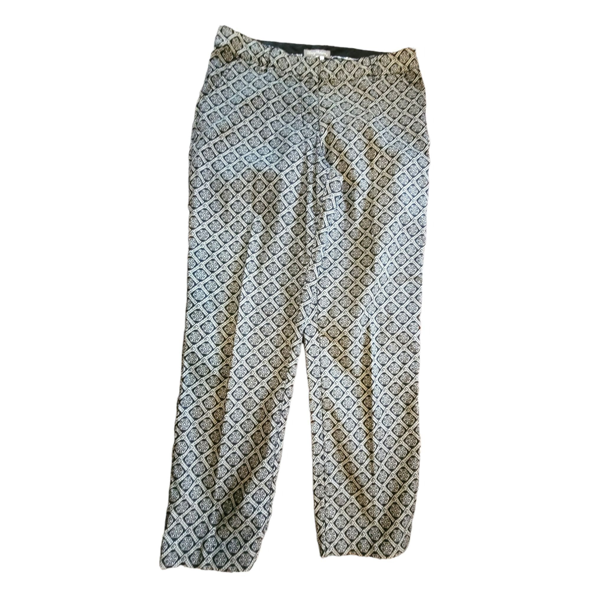 Tommy Bahama Tommy Bahamas Pants Black Tan Geometric Pattern Flat Front W Size 28" / US 6 / IT 42 - 2 Thumbnail