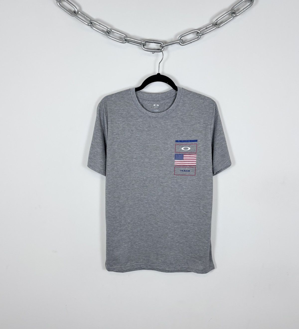 Oakley Oakley Gray Melange NWT Texas USA T-Shirt Tee Men’s Big Logo Size US S / EU 44-46 / 1 - 1 Thumbnail