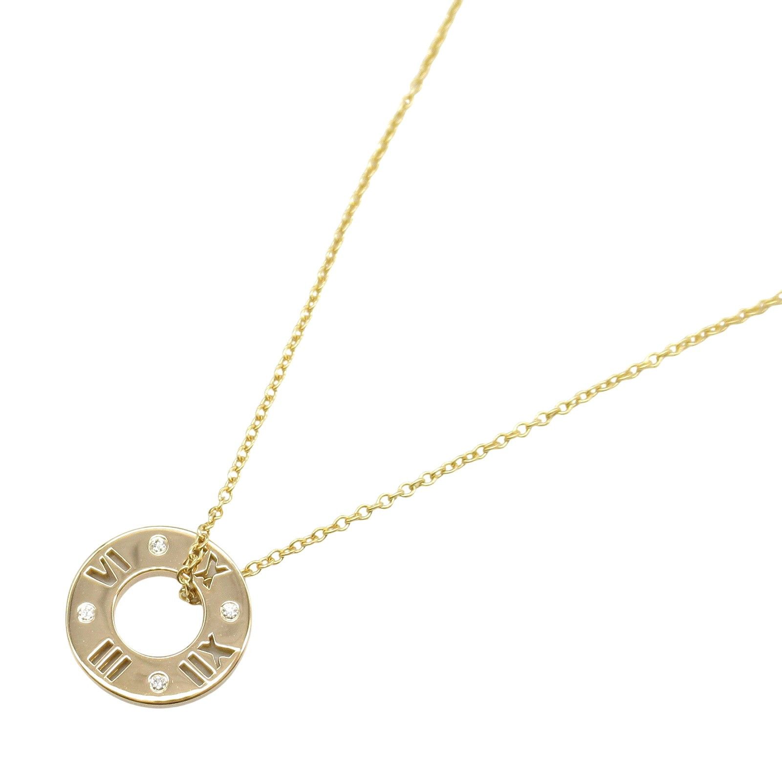 Tiffany Tiffany Atlas Au750 Necklace Diamond Necklace