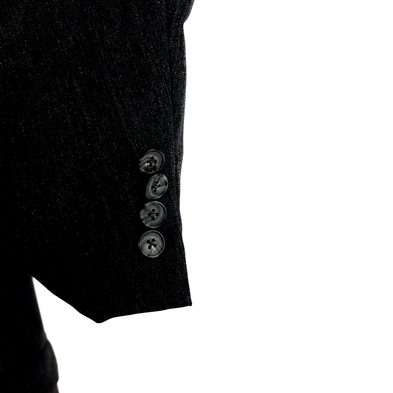 Joseph Abboud Joseph Abboud Mark Shale Wool 2 Button Blazer 44L Gray Herri Size 44L - 4 Thumbnail