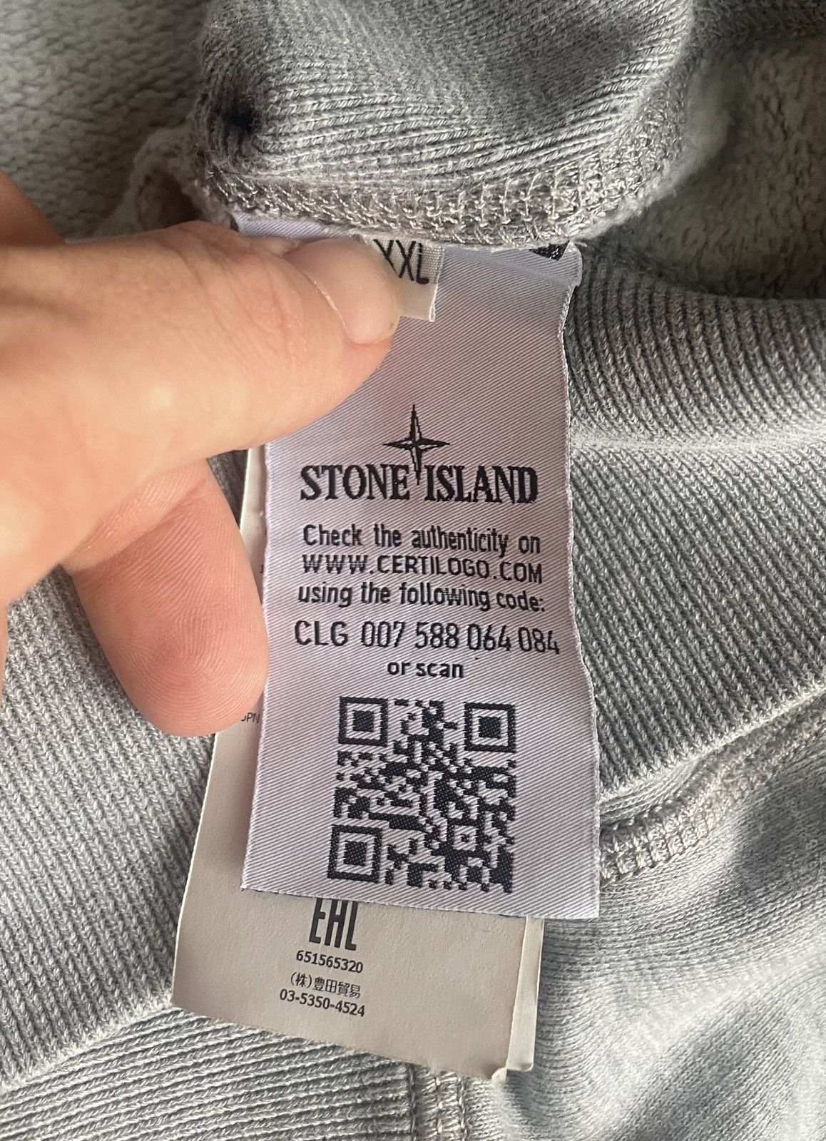 Stone Island Stone Island Sweatshirt XL – Grey – Authentic Size US XL / EU 56 / 4 - 5 Thumbnail
