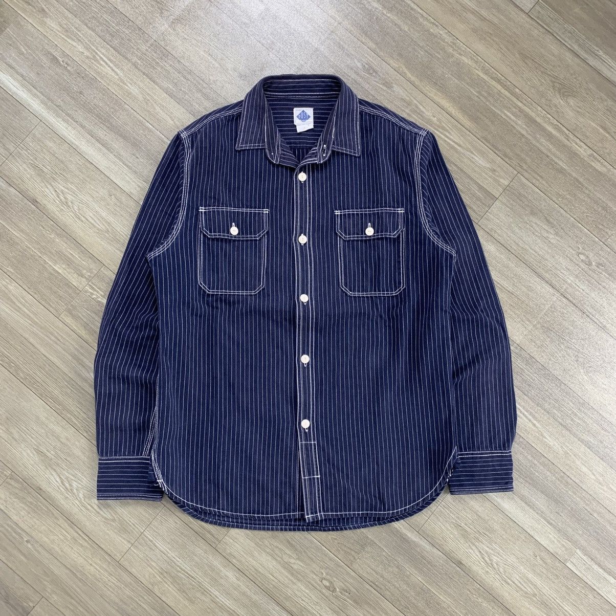 Post Overalls Post Overalls Union Made Hickory Denim Shirt Size US L / EU 52-54 / 3 - 1 Thumbnail