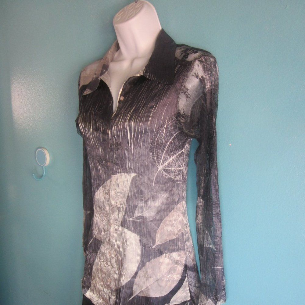 Other Komarov Blouse Lace Up Back Size M Size M / US 6-8 / IT 42-44 - 5 Thumbnail
