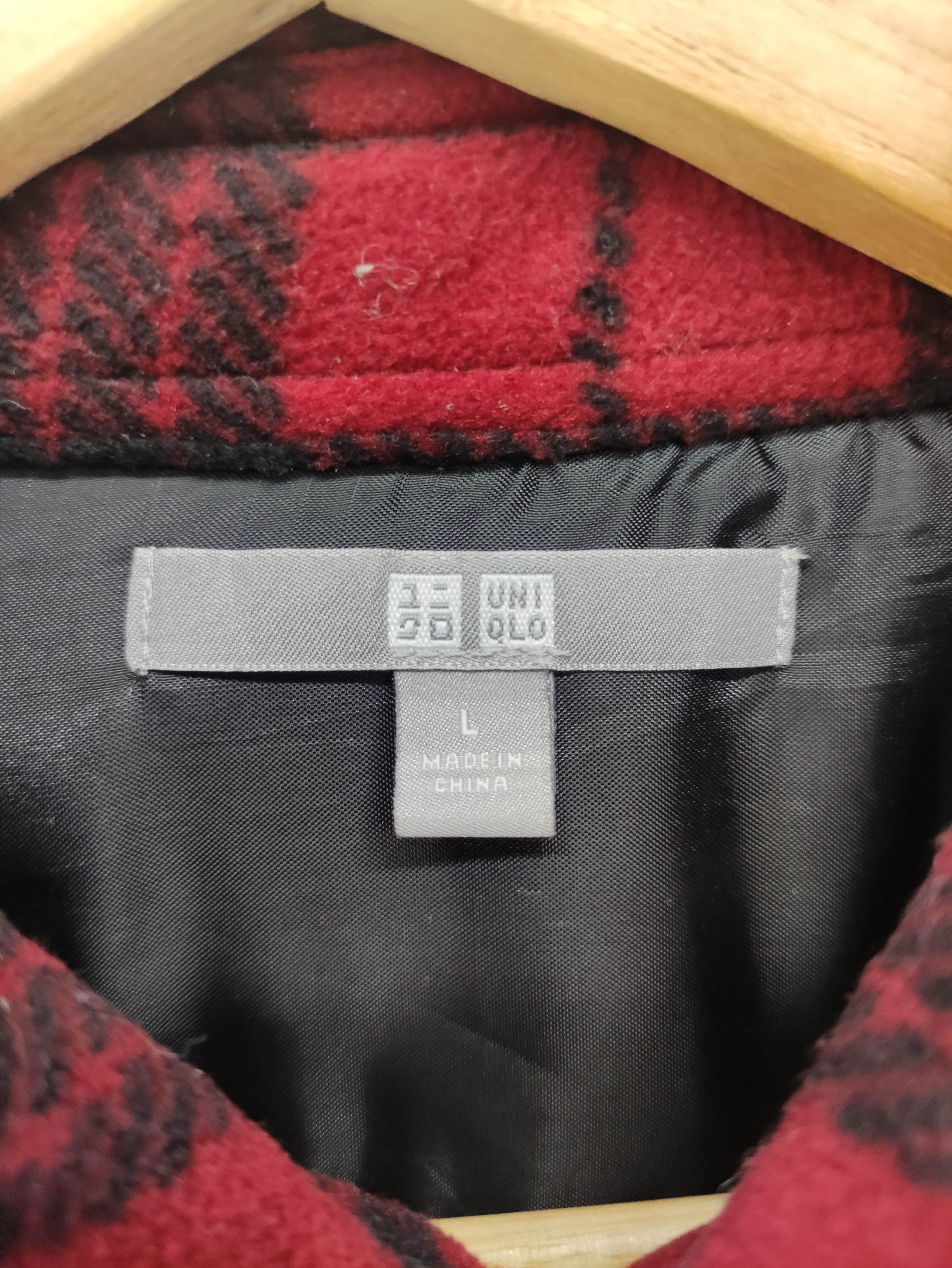 Uniqlo Uniqlo Quilted Shadow Plaid Flannel Jacket Snap Button Size US M / EU 48-50 / 2 - 2 Thumbnail