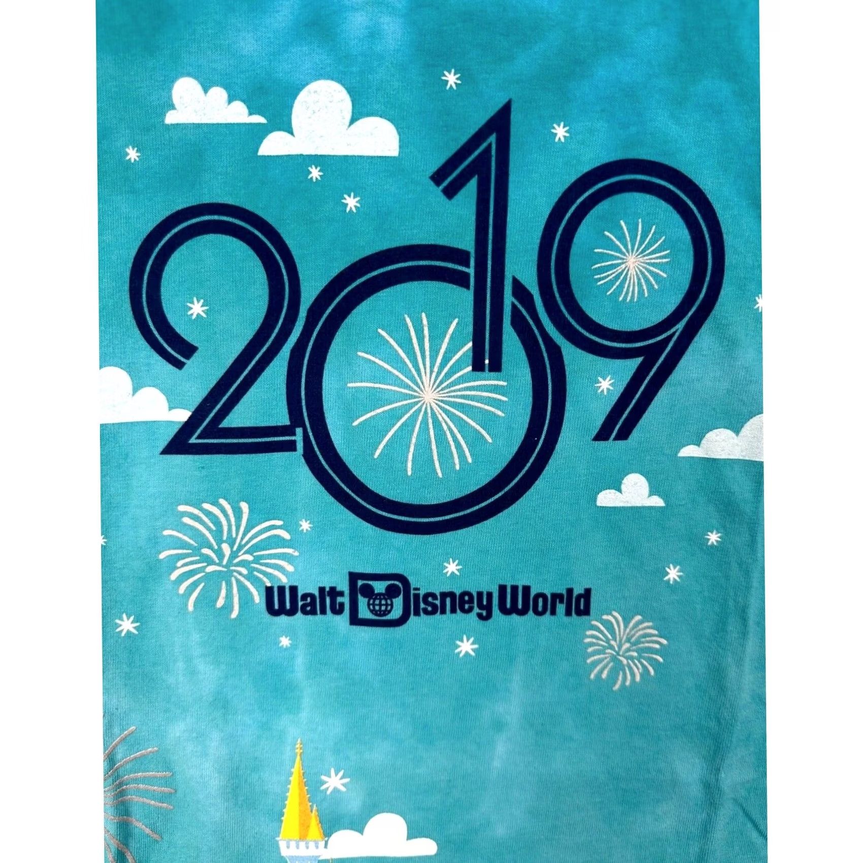 Disney Disney T-Shirt Unisex Medium Blue Cotton Tie Dye Graphic Mickey Friends Tee 2019 Size US M / EU 48-50 / 2 - 5 Thumbnail
