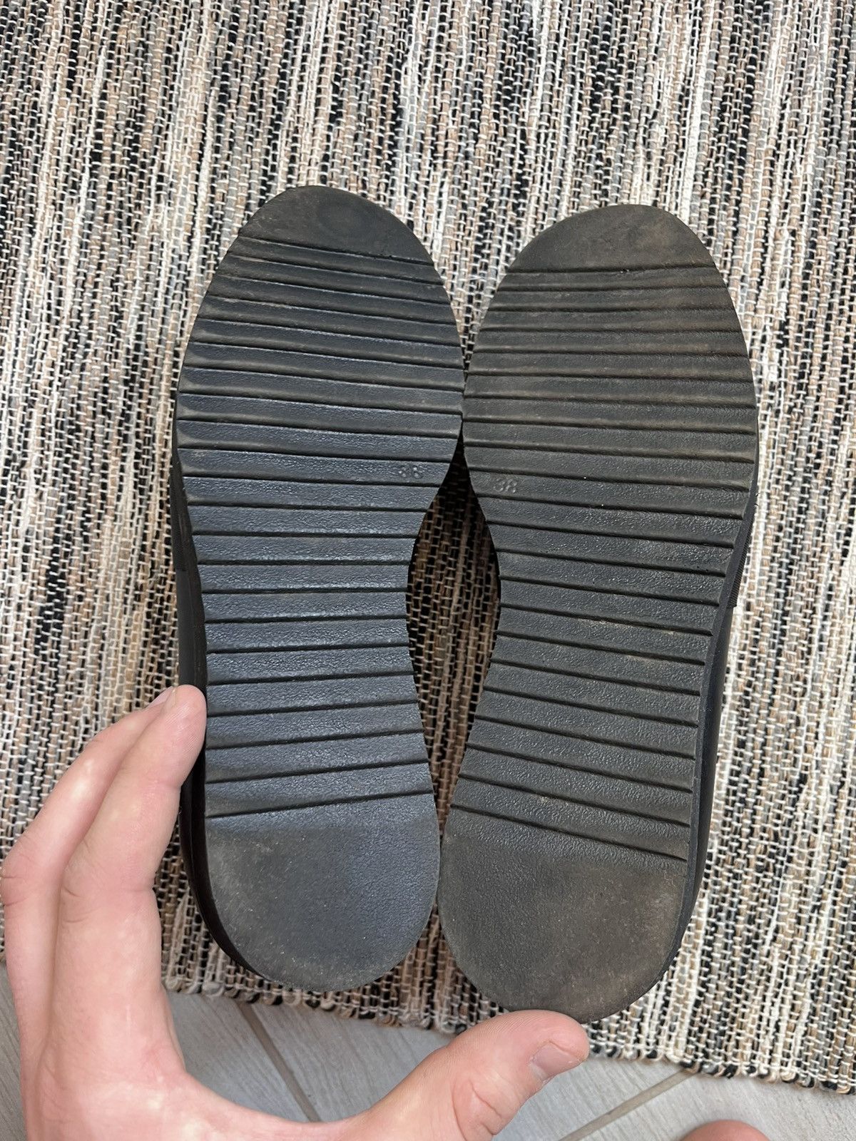 Vintage Vintage Leather Loafers black formal shoes minimalistic Size US 7.5 / IT 37.5 - 11 Thumbnail