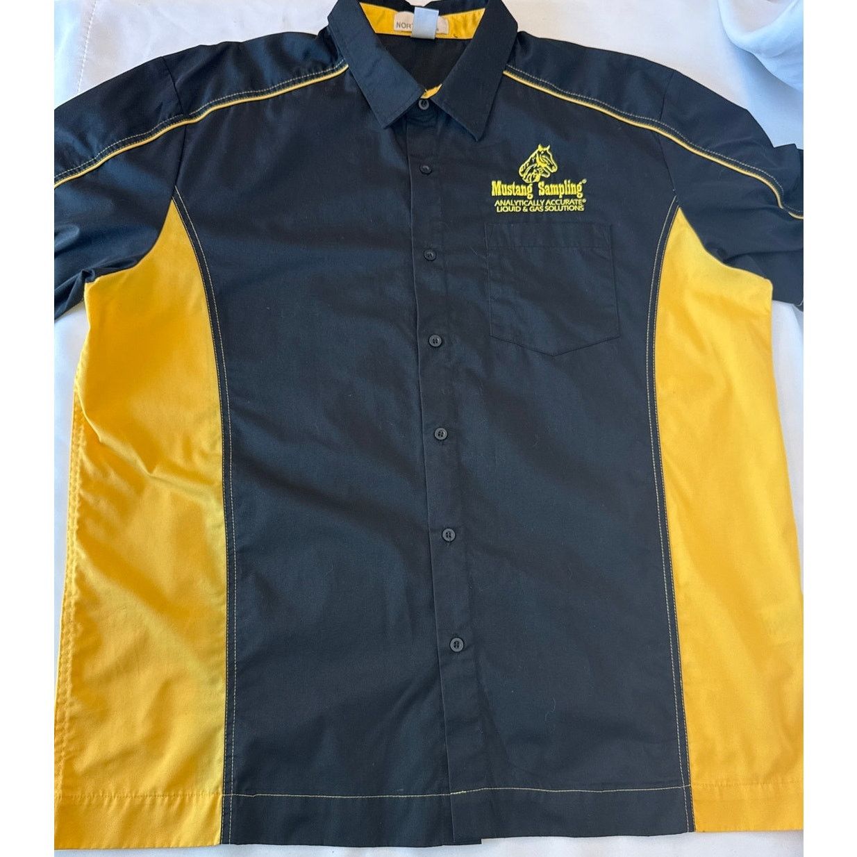 North End Mustang Sampling Racing/Work Shirt Black & Yellow XL Size US XL / EU 56 / 4 - 7 Thumbnail
