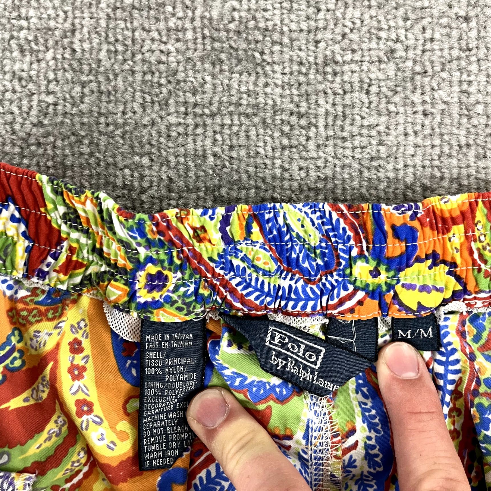 Polo Ralph Lauren POLO RALPH LAUREN Swim Trunks Mens 32 x 7" Unlined Paisley Board Shorts Size US XS / EU 42 / 0 - 2 Thumbnail