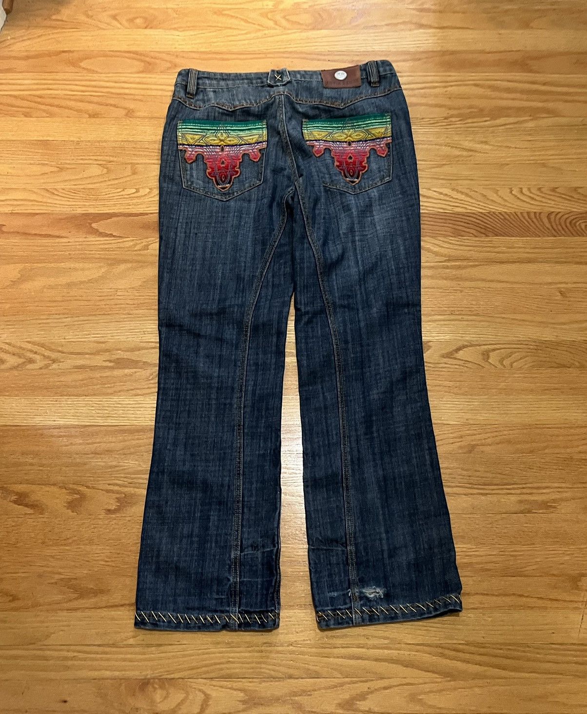 Vintage Kapital Styled Baggy Bootcut Antik Denim Jeans size 34 Size US 34 / EU 50 - 3 Thumbnail