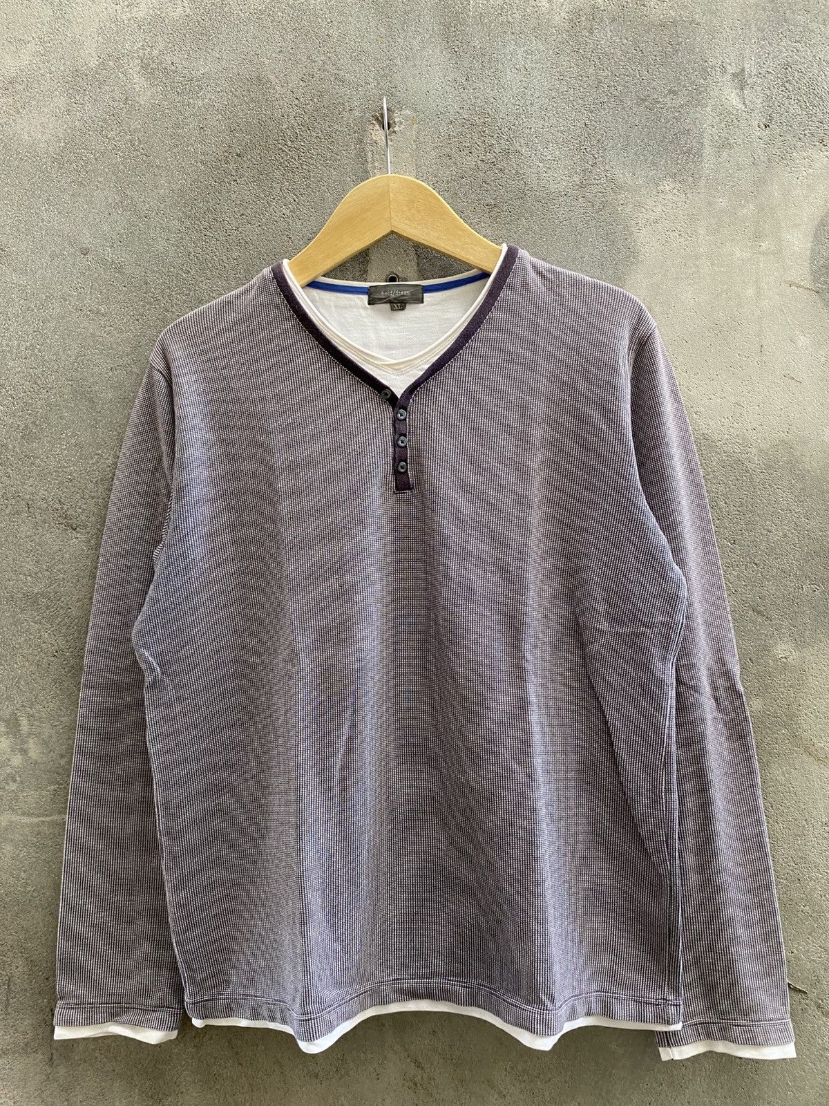 Beauty Beast × If Six Was Nine × Le Grande Bleu (L.G.B.) 2000s Field/Dream Double layer long-sleeved T-shirt Size US L / EU 52-54 / 3 - 1 Thumbnail
