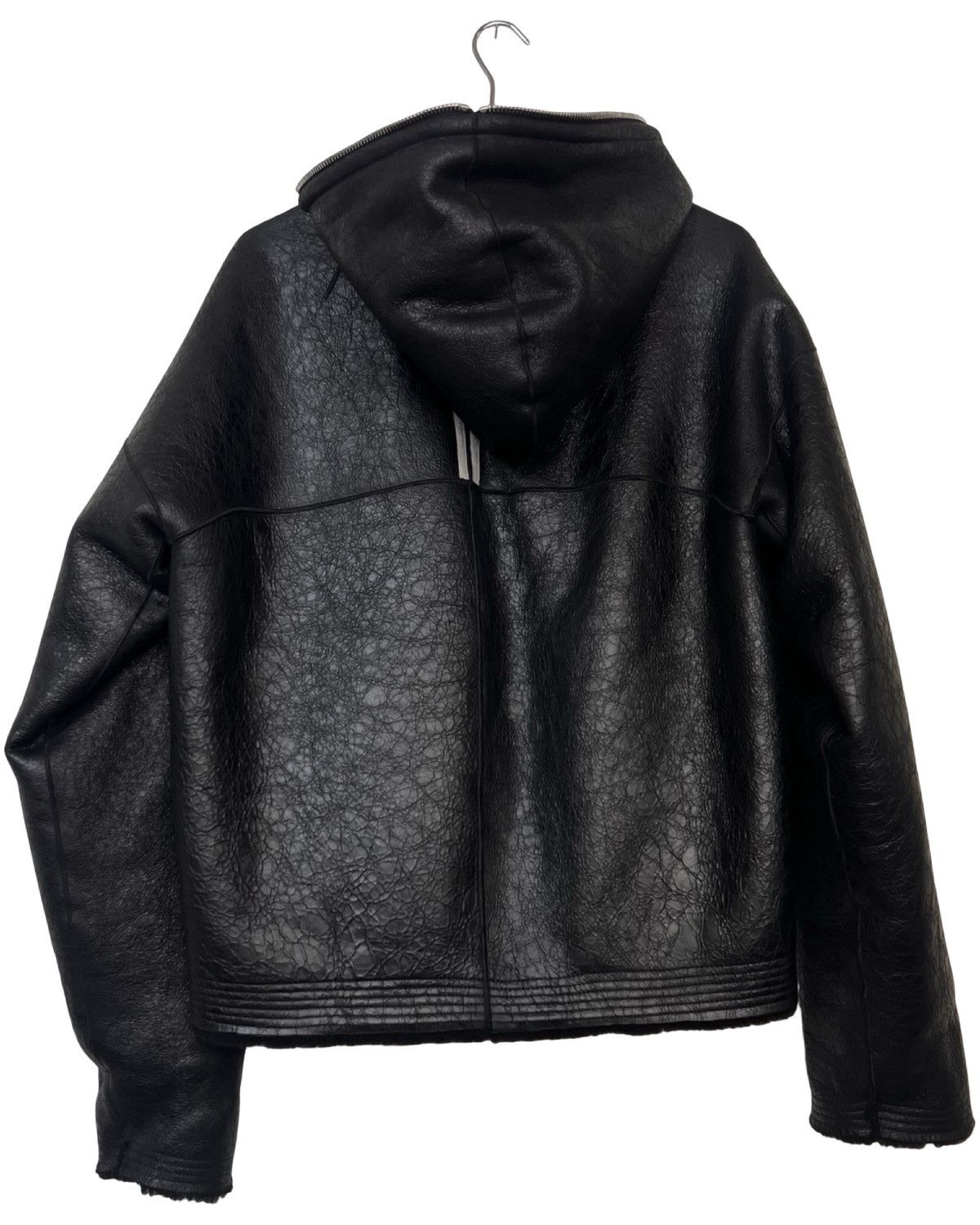 Rick Owens Rick owens leather / shearling reversible hoodie Size US S / EU 44-46 / 1 - 3 Thumbnail