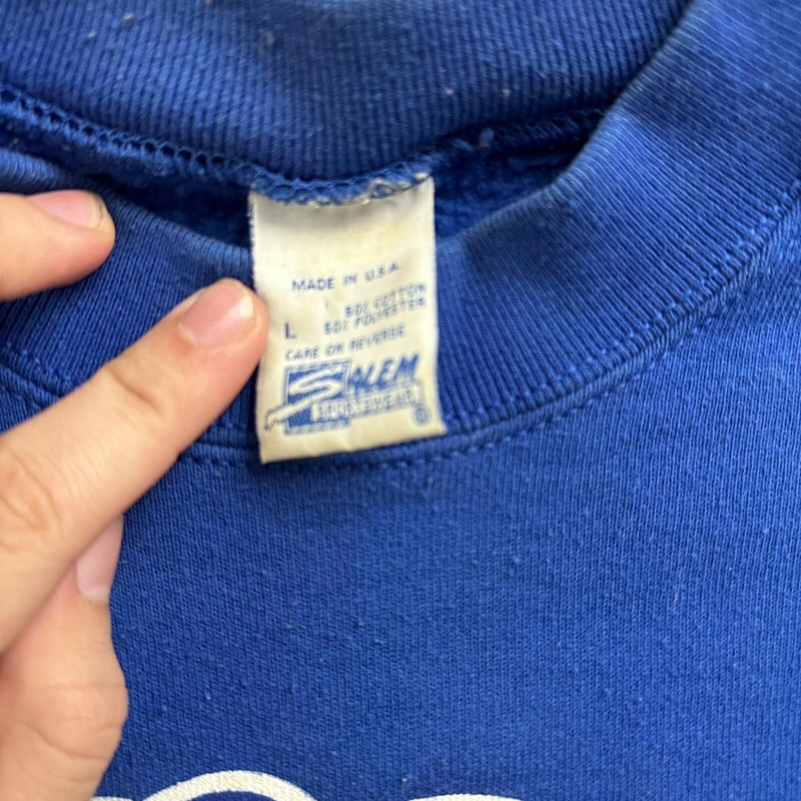 Salem Sportswear vintage Kansas Jayhawks college crewneck sweatshirt Size US L / EU 52-54 / 3 - 3 Thumbnail