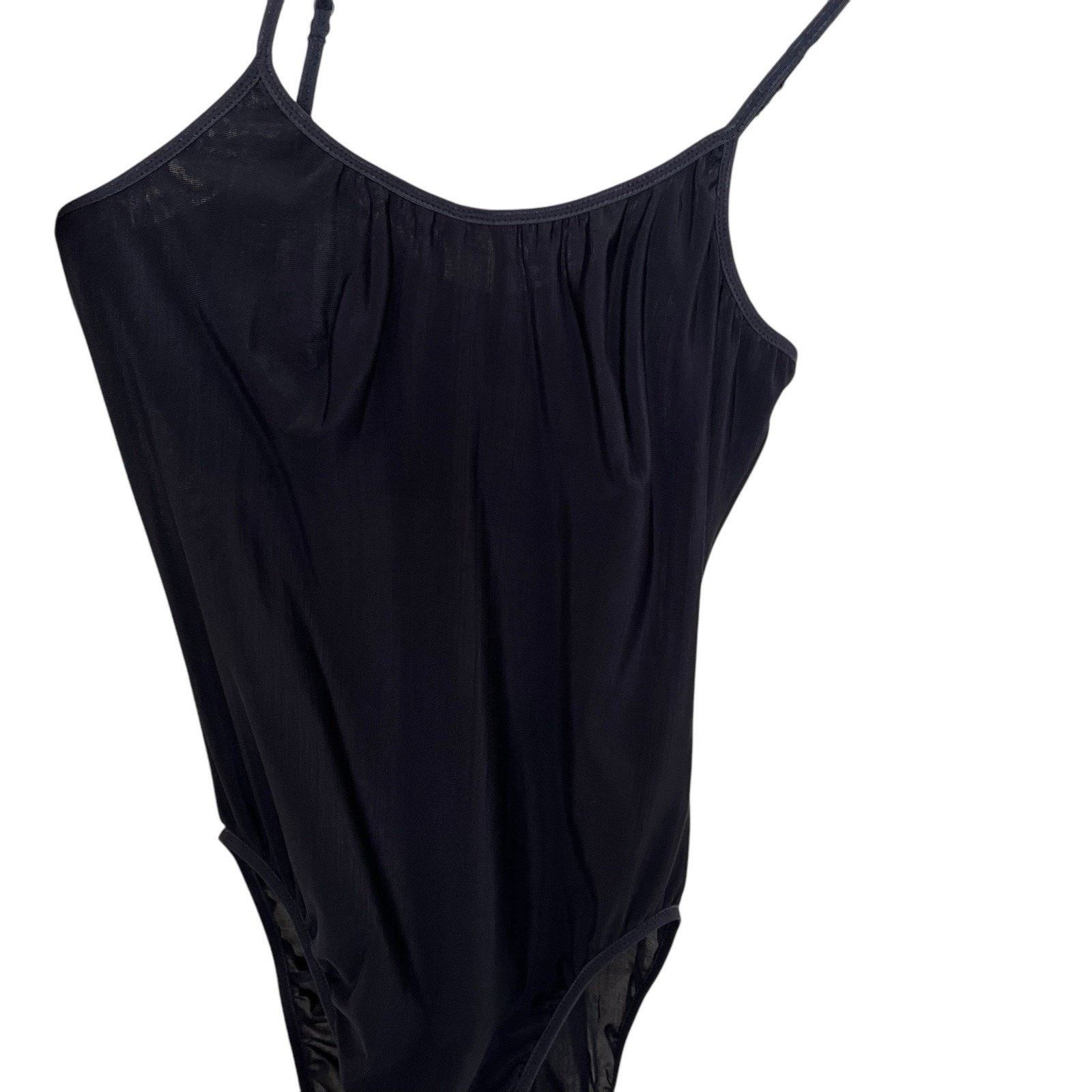 Vintage OLGA | Vintage Black Slinky Babydoll Teddy Lingerie 36 11009 Size ONE SIZE - 3 Thumbnail
