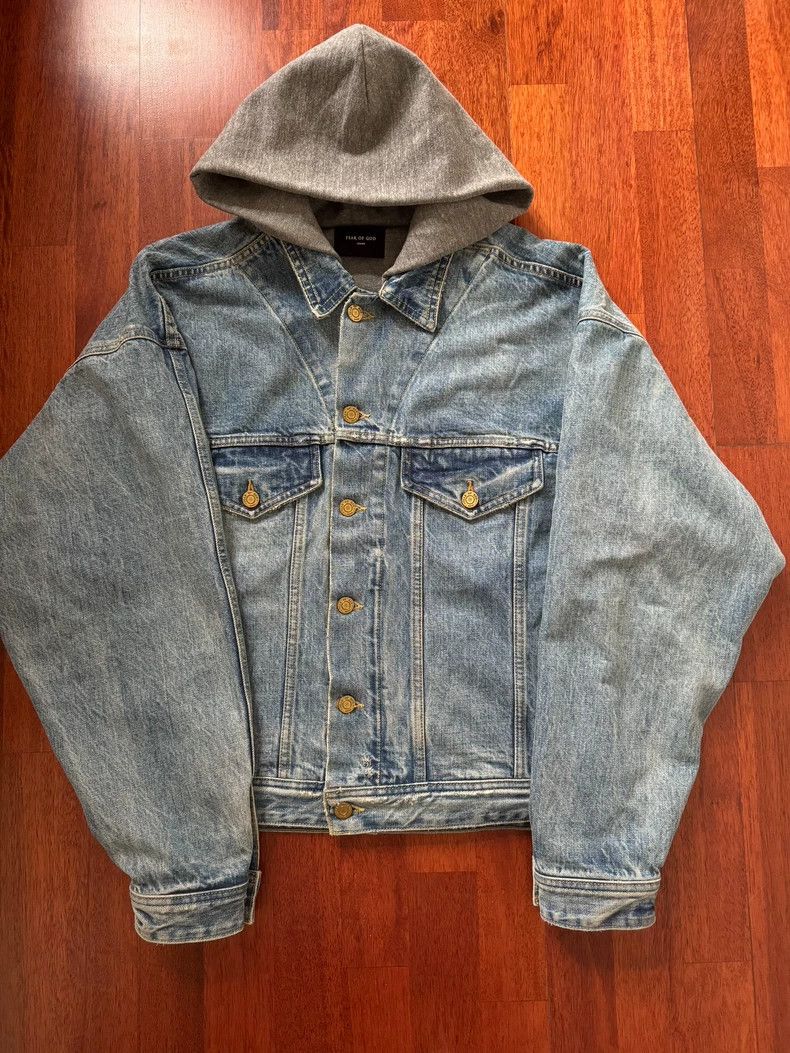 Fear of God Fear of God 5th Season Hooded Denim Jacket Size US L / EU 52-54 / 3 - 1 Thumbnail