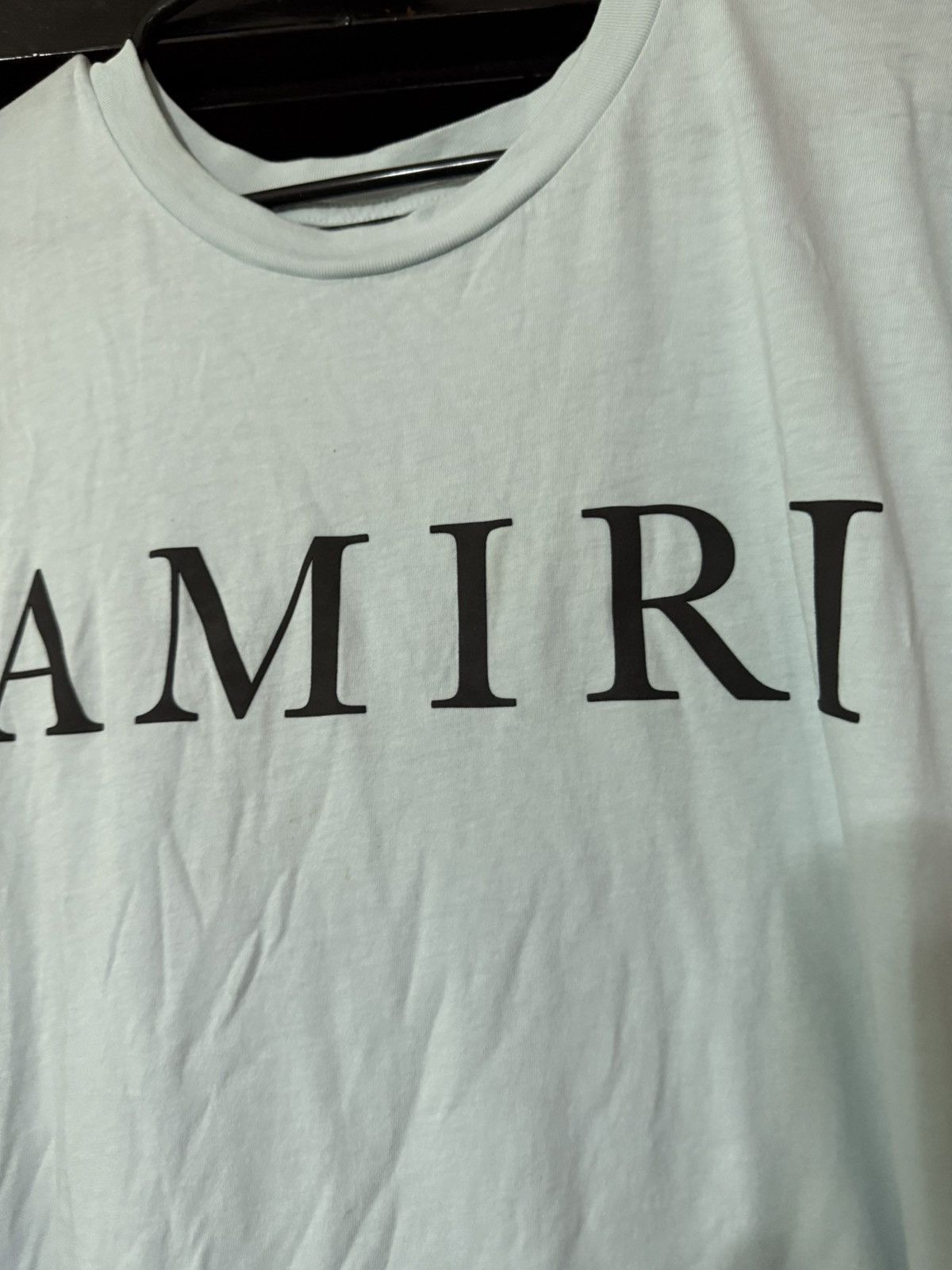 Amiri Amiri Blue Large Logo T Shirt Size XXL Size US XXL / EU 58 / 5 - 2 Thumbnail