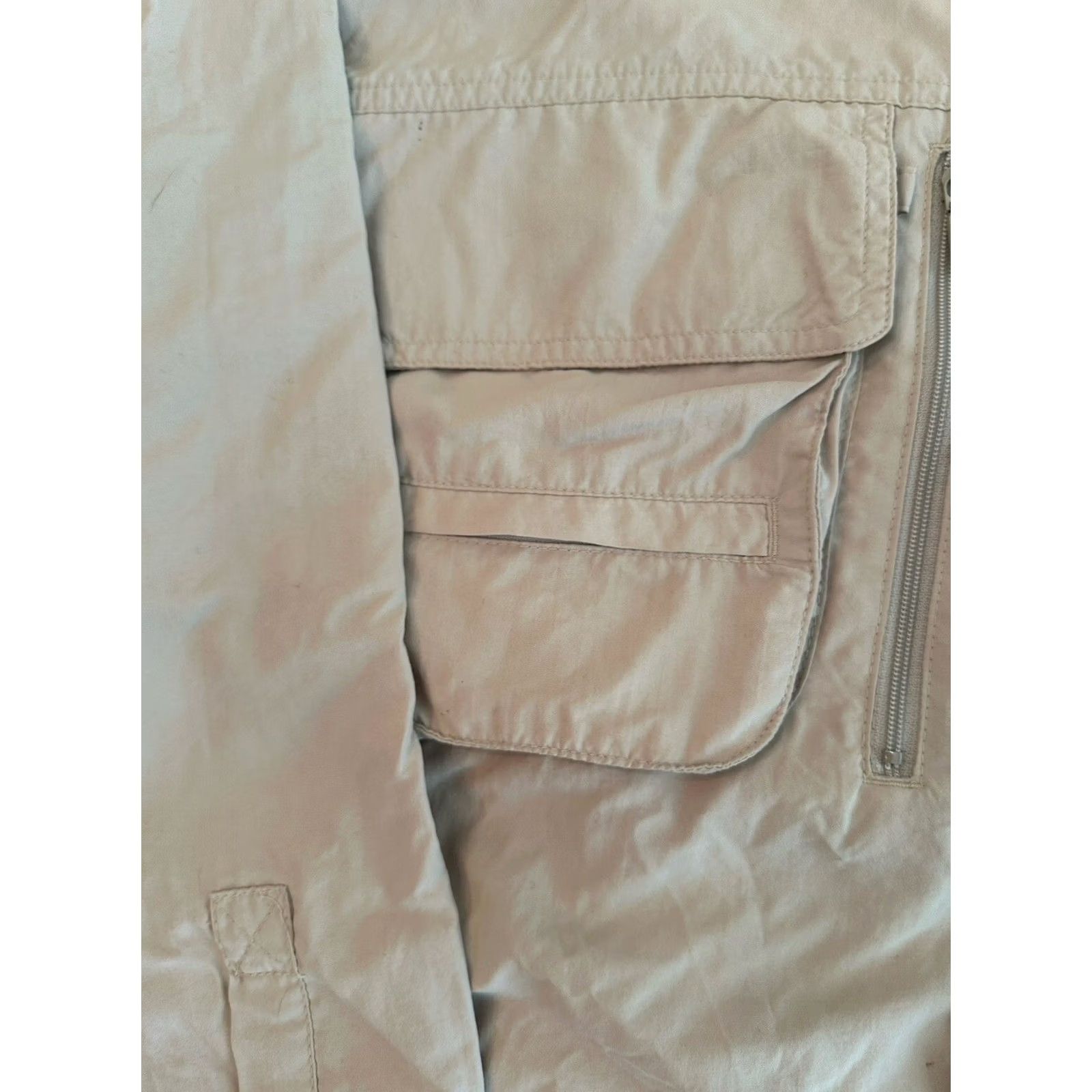 Vintage VINTAGE Cabela's Guided Wear Beige Nylon Button-Down Shirt Jacket Pockets Sz L Mens Size US L / EU 52-54 / 3 - 3 Thumbnail