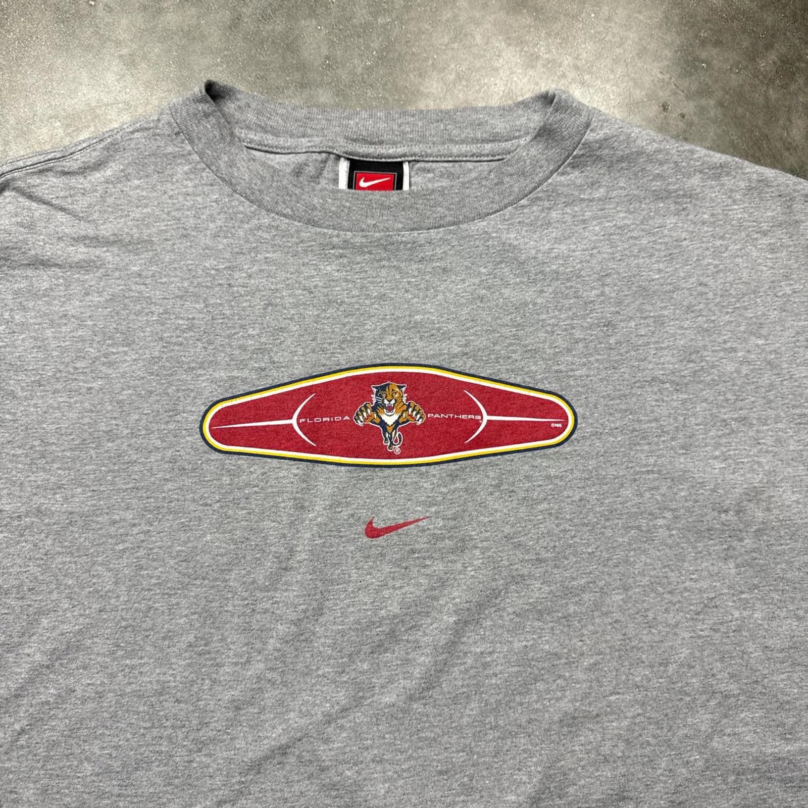Nike Florida Panthers Vintage Y2k Graphic Long Sleeve T-Shirt Size US L / EU 52-54 / 3 - 3 Thumbnail