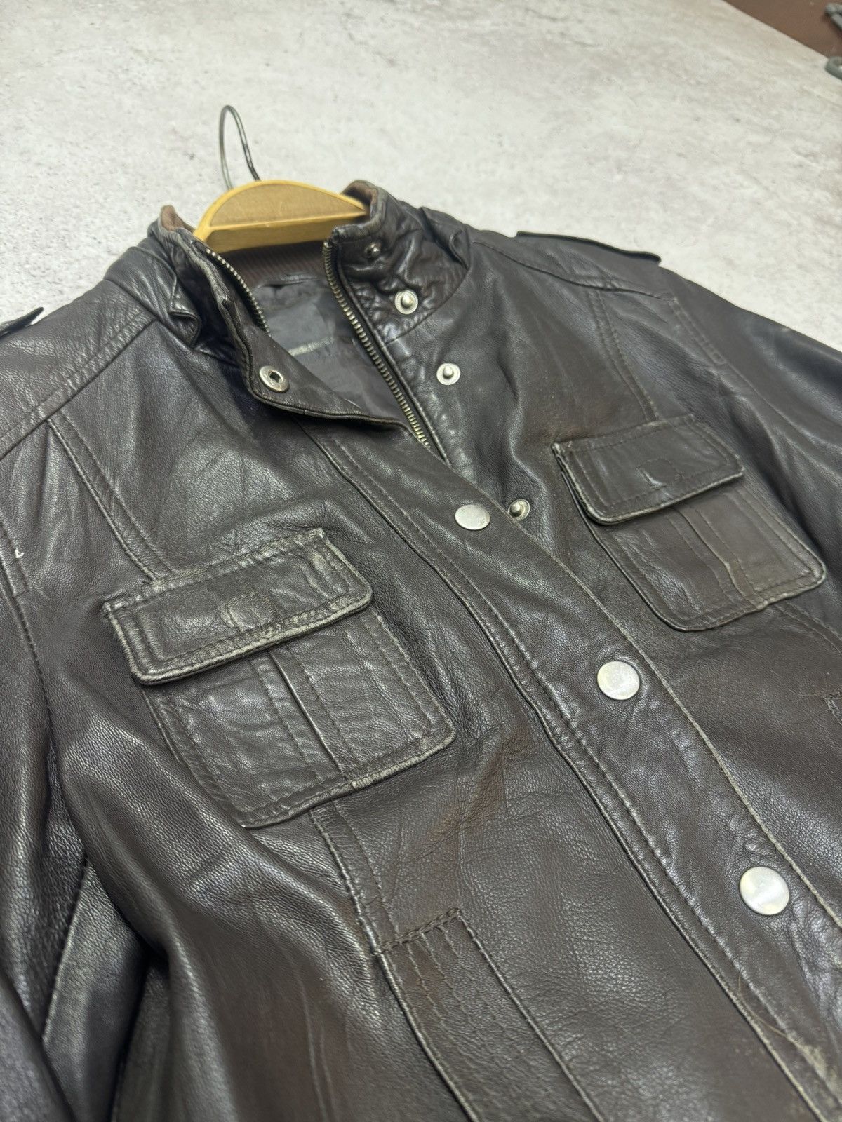 Japanese Brand Vintage Cropped Solf Leather Acne Style Jacket Size US S / EU 44-46 / 1 - 5 Thumbnail