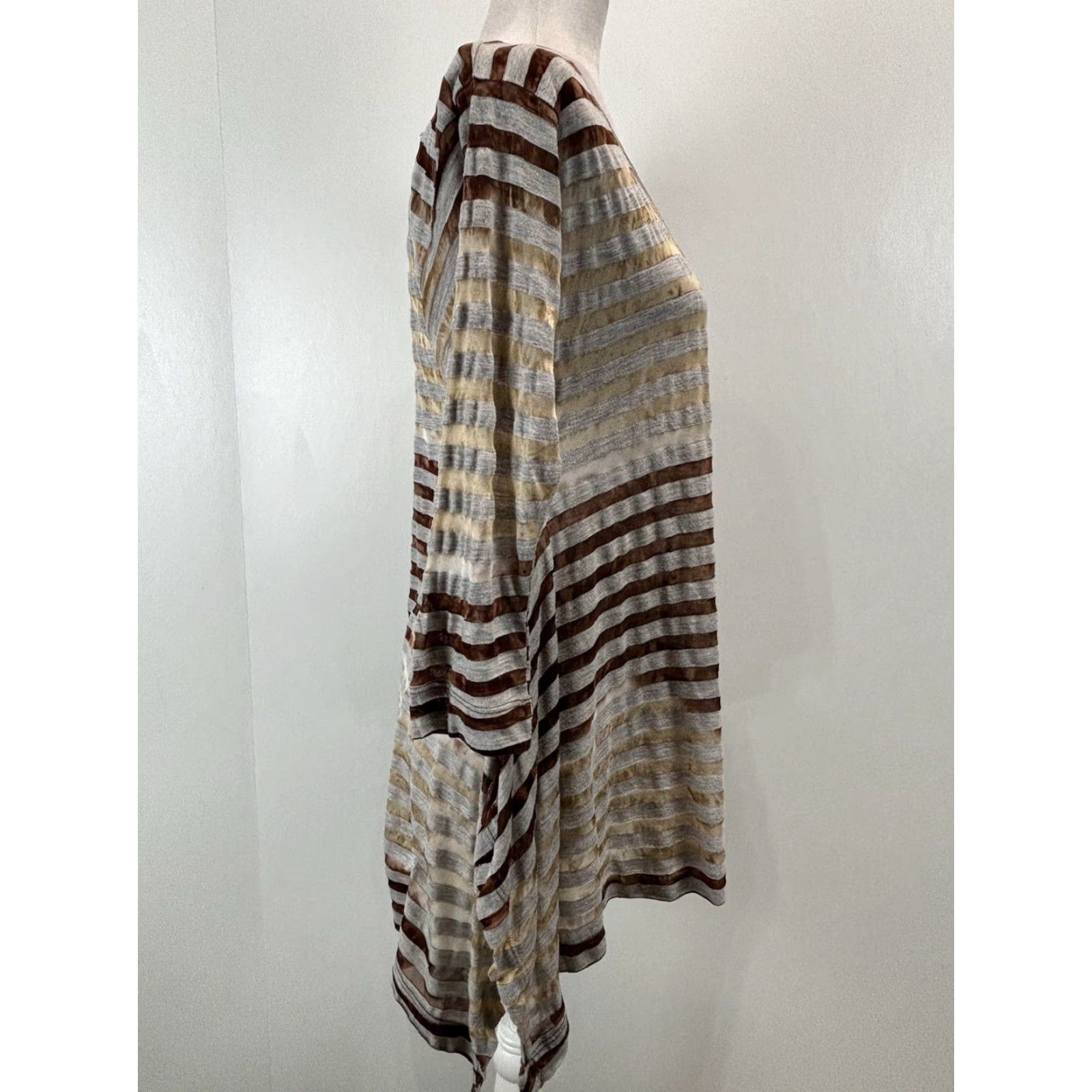 Vintage Sundance Mystic Tunic Top Sz Medium Women’s Asymmetric Hem Brown Ombré Size M / US 6-8 / IT 42-44 - 4 Thumbnail