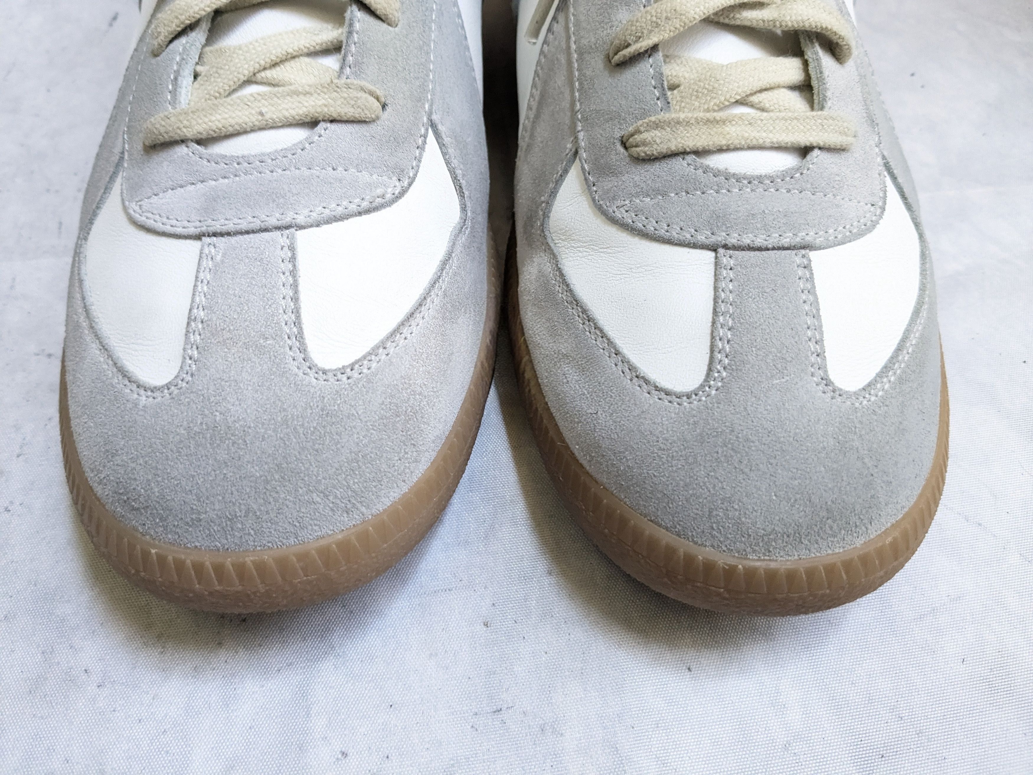 Maison Margiela Maison Margiela Replica GAT Sneaker white gray 13 46 low top Size US 13 / EU 46 - 3 Thumbnail