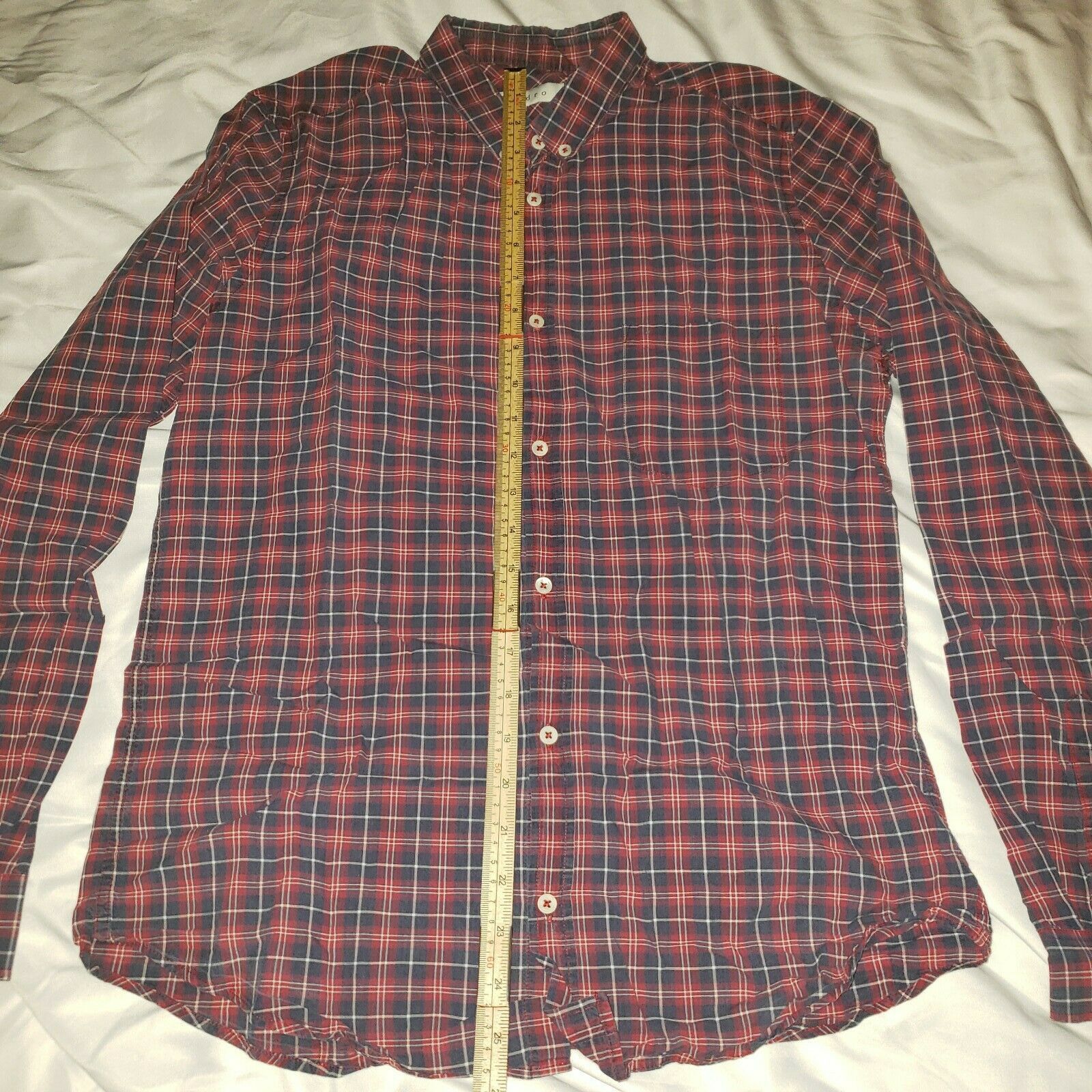 Sandro Sandro Paris Plaid Long Sleeve Button Down Shirt Size Medium Size US M / EU 48-50 / 2 - 2 Thumbnail