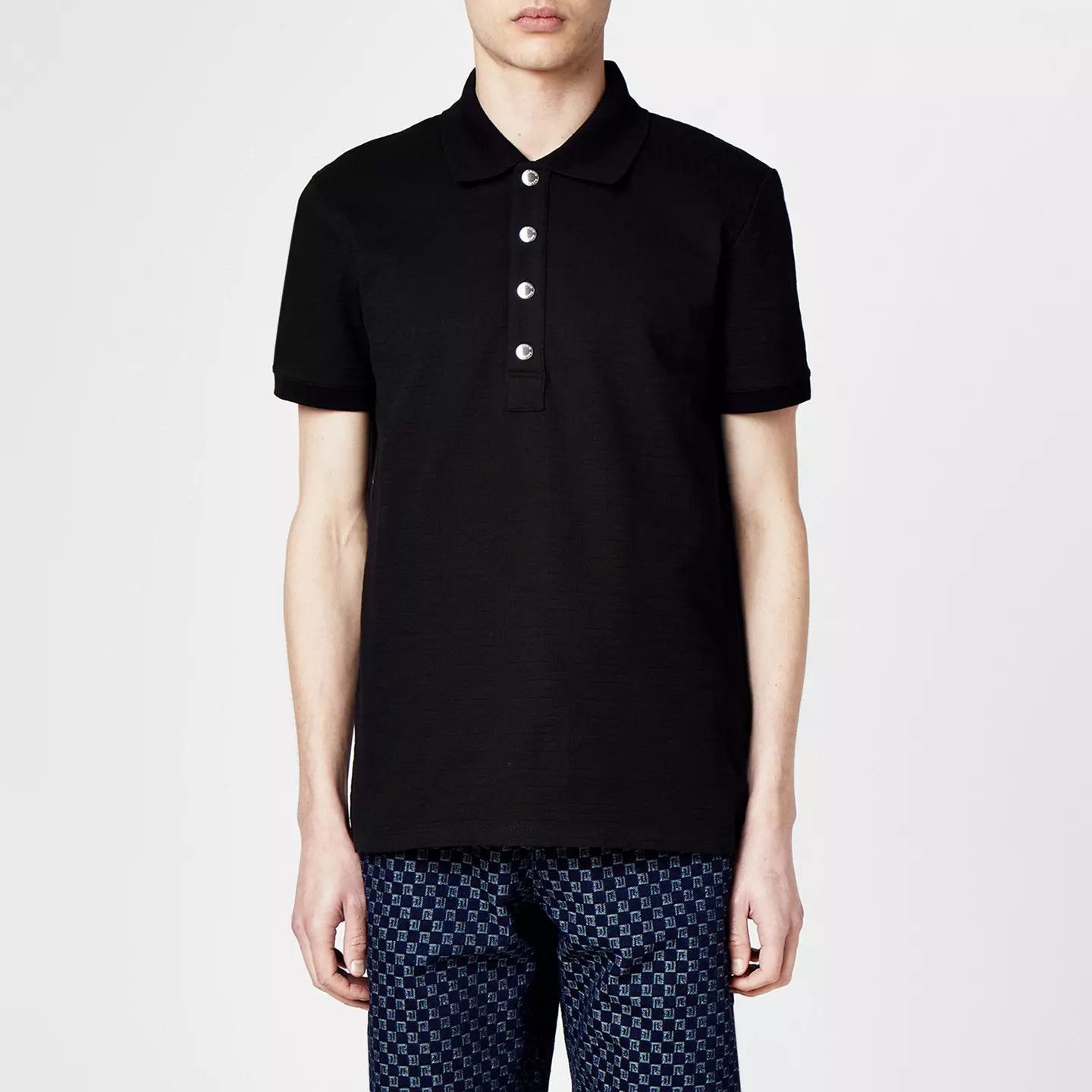 Balmain o1g2r1mq0426 Polo Shirt in Black Size US L / EU 52-54 / 3 - 5 Thumbnail