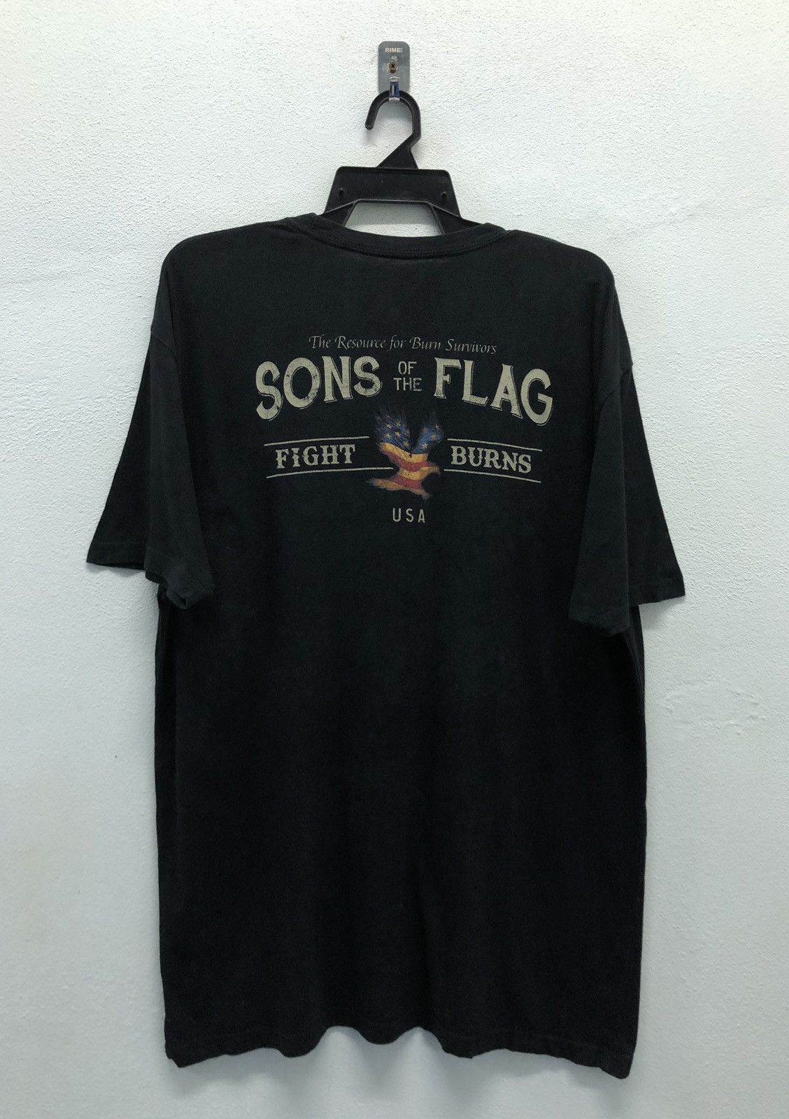 Vintage Vintage Sons Of The Flag Fight Burns Usa T-Shirt Size US L / EU 52-54 / 3 - 2 Thumbnail
