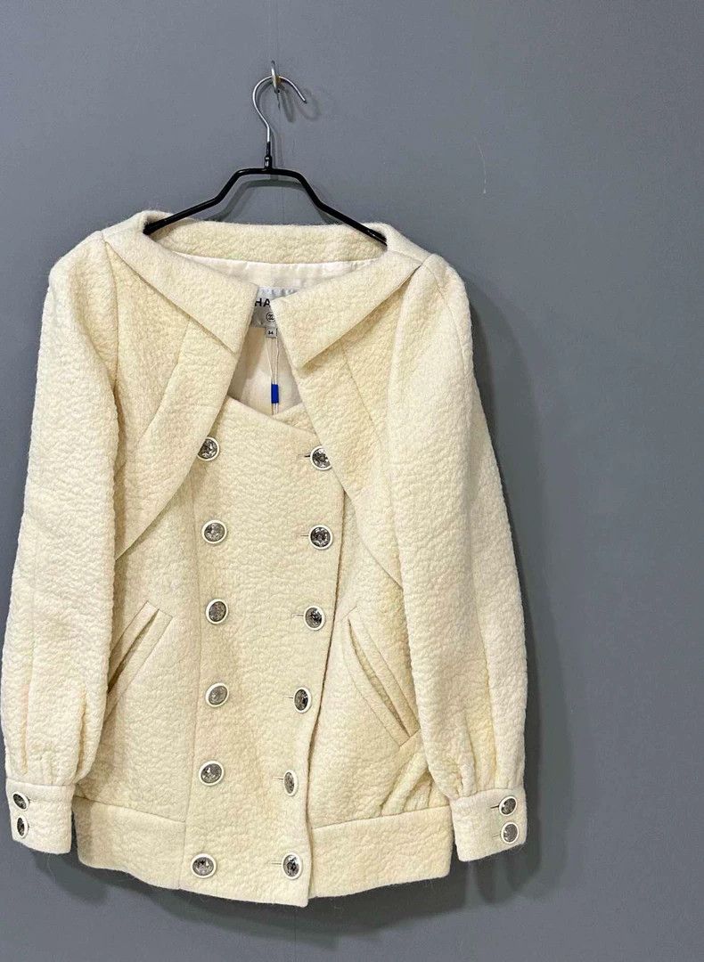 Chanel Chanel Snow series double-breasted tweed jacket Size XXS / US 00 / IT 34 - 2 Thumbnail