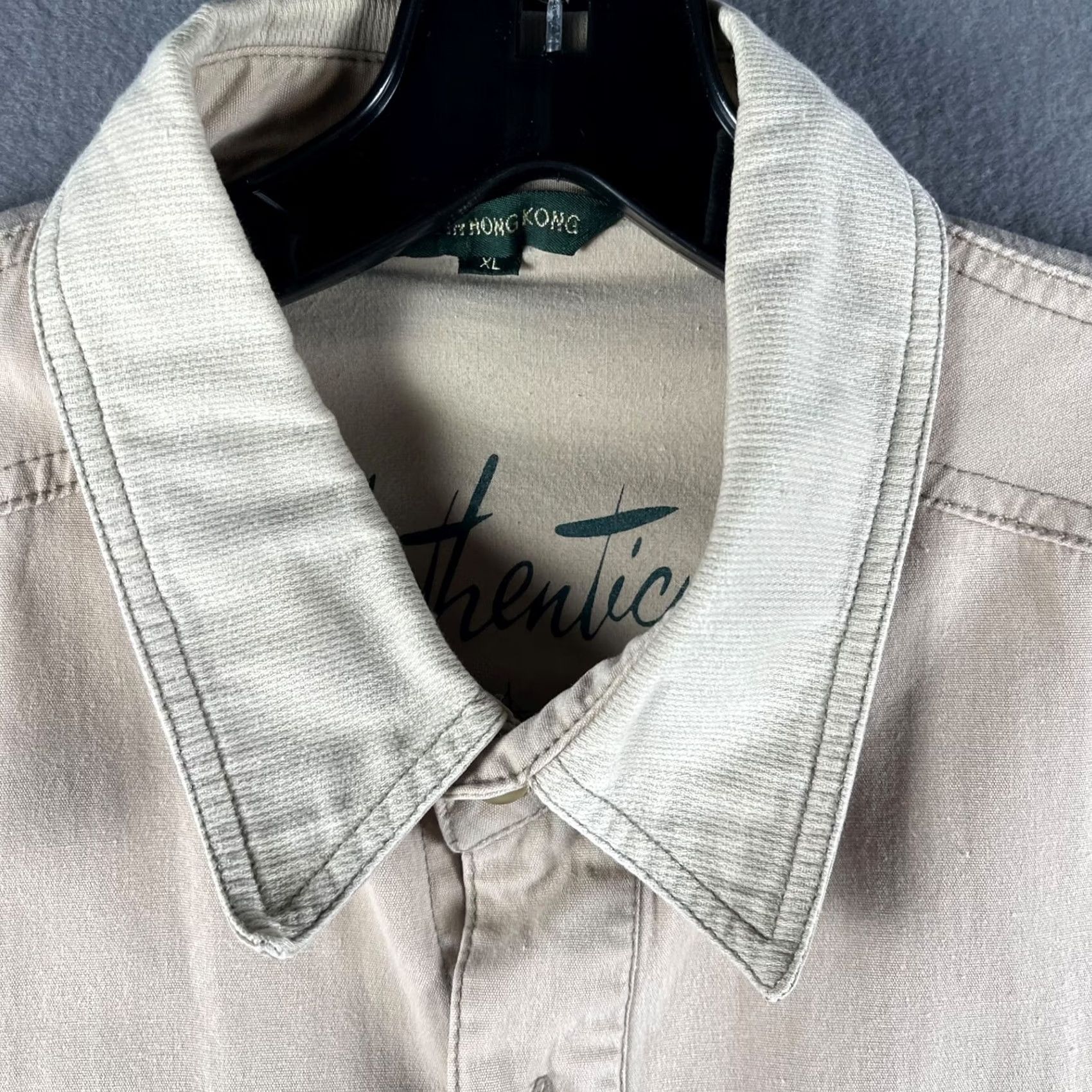 Vintage VINTAGE Authentic American Sportswear Safari Jacket Field Jacket Mens XL Beige Pockets Corduroy Collar Casual Military Jacket 80s 90s Western Mens Size US XL / EU 56 / 4 - 7 Thumbnail