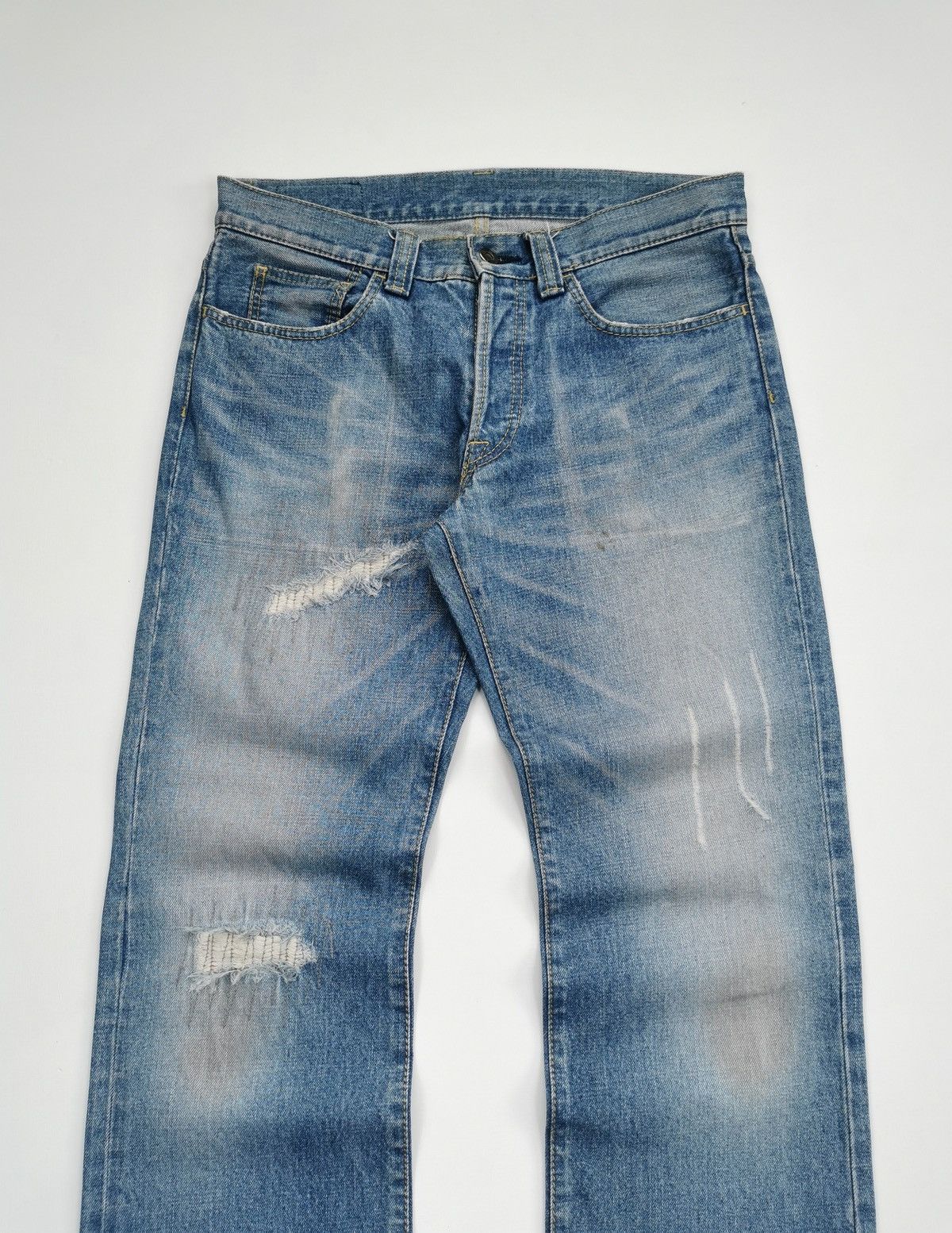 Boycott Boycott Japan Reworked Distressed Denim Jeans Size US 32 / EU 48 - 1 Thumbnail