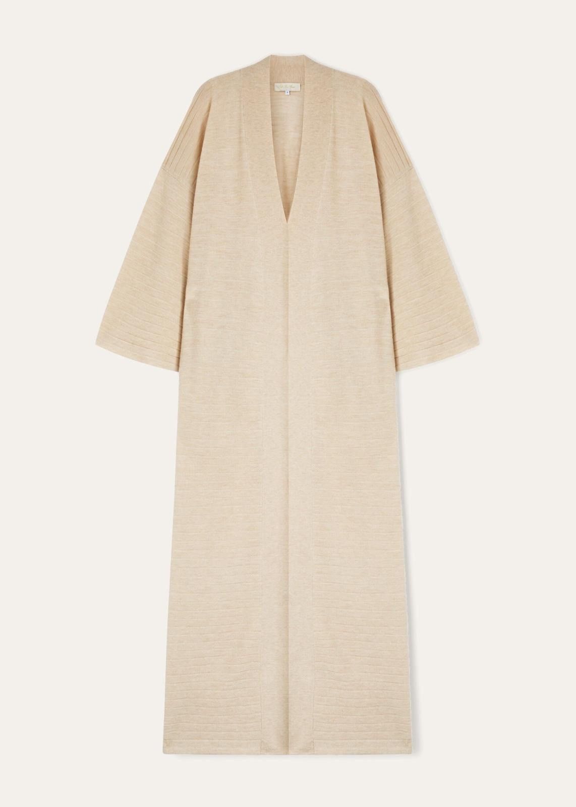 Loro Piana o1srvl11e1124 Cocooning Long Cardigan in Beige Size L / US 10 / IT 46 - 1 Thumbnail