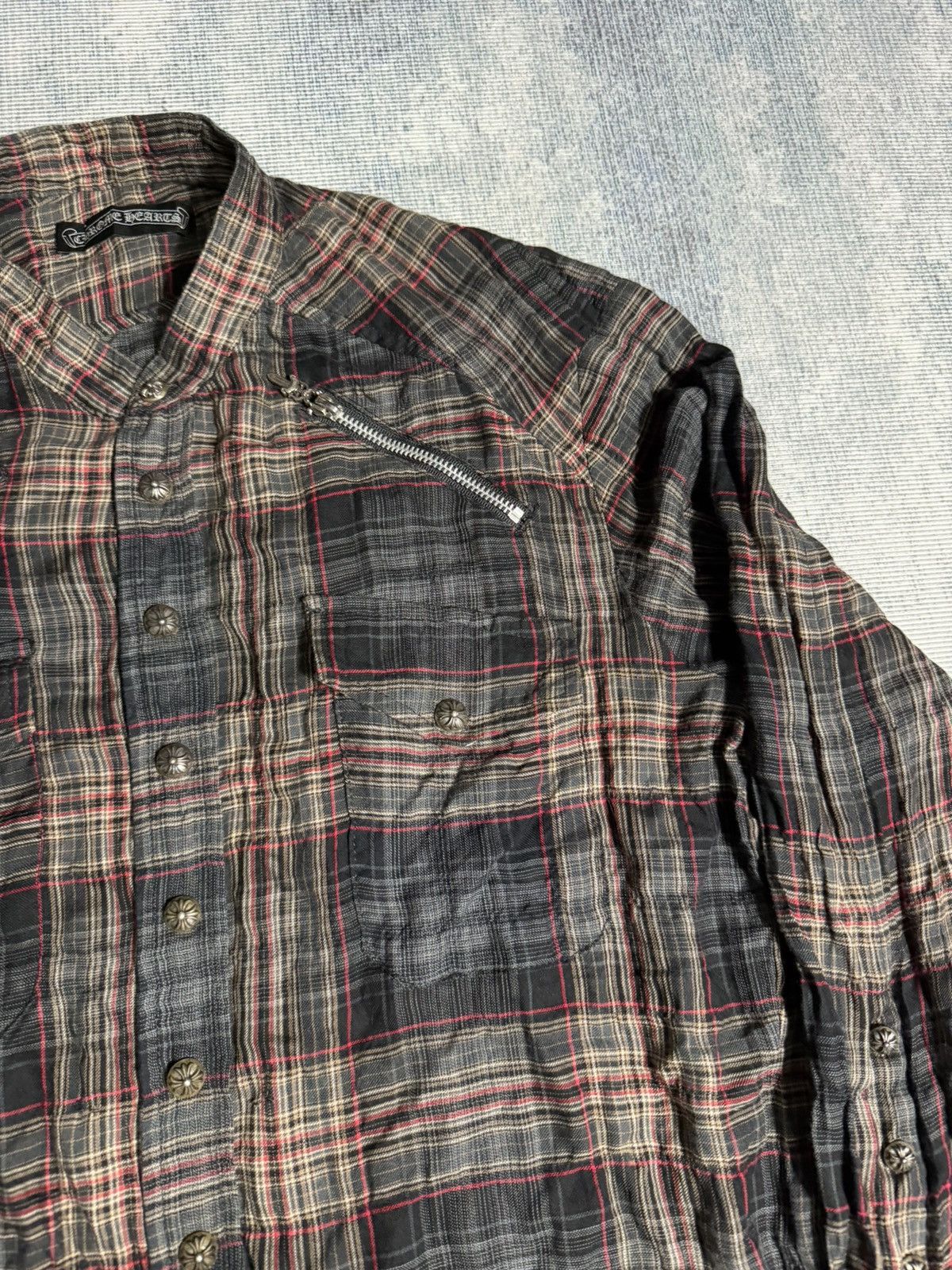 Chrome Hearts Chrome Hearts Easy Rider Flannel Shirt Size US S / EU 44-46 / 1 - 5 Thumbnail