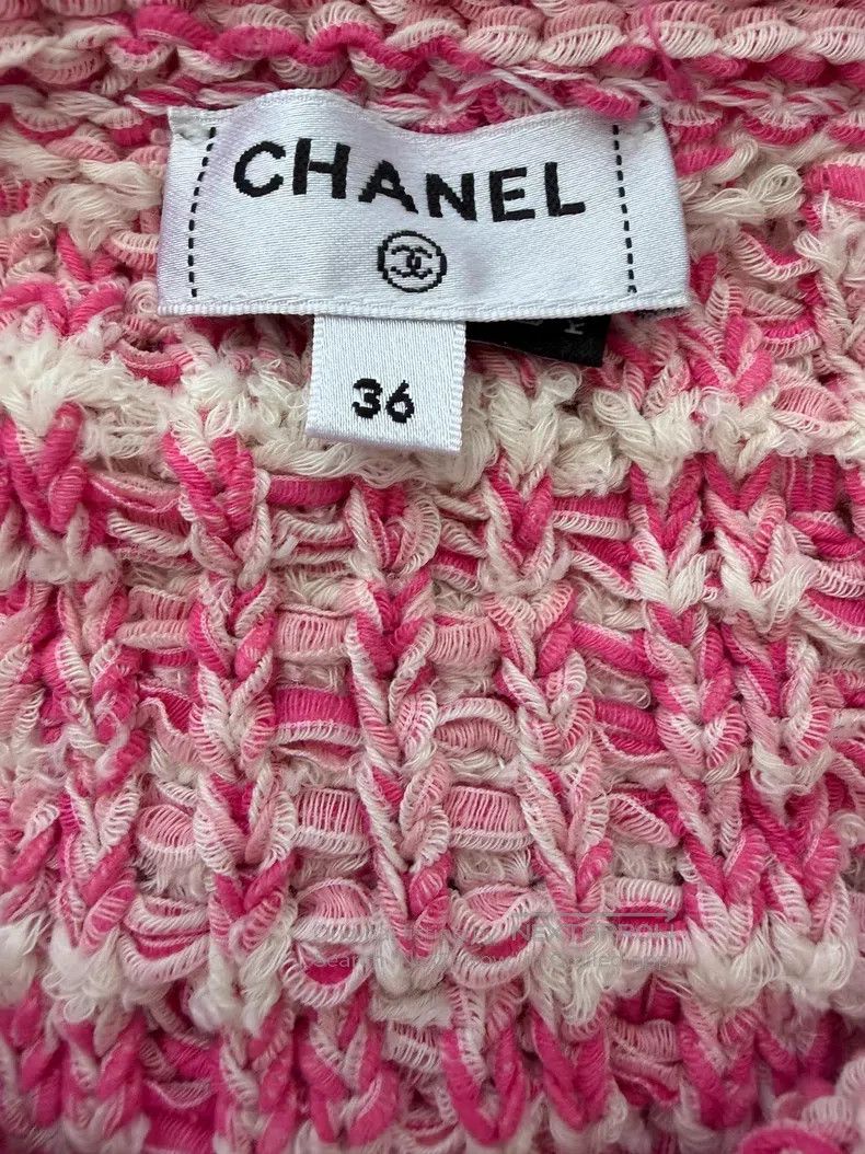 Chanel Chanel Pink tassel short knitted jacket Size XS / US 0-2 / IT 36-38 - 4 Thumbnail