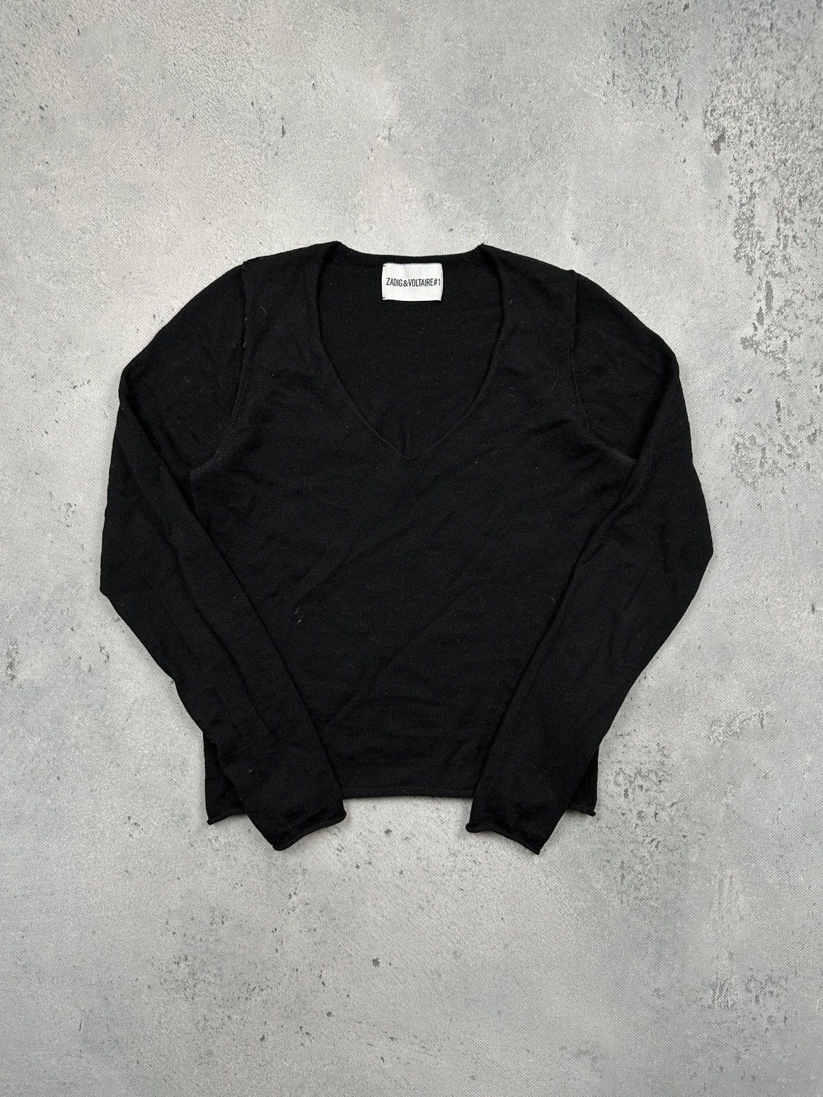 Zadig & Voltaire Zadig & Voltaire Nosfa Bis M-Rec Wool Top Sweater Butterfly Size XS / US 0-2 / IT 36-38 - 2 Thumbnail