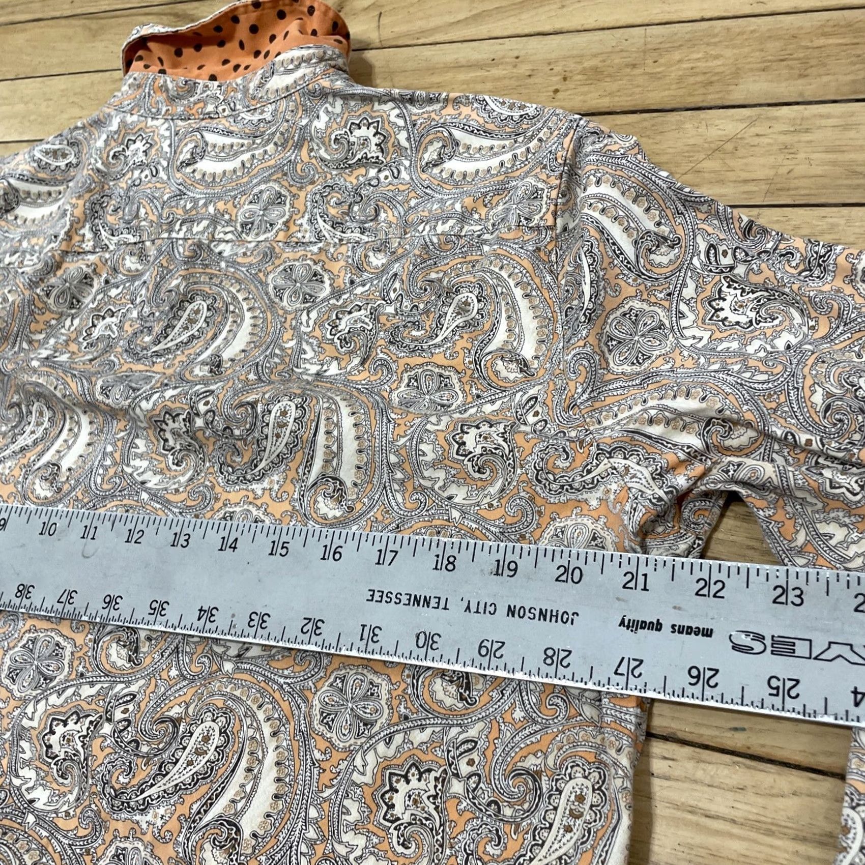 Jones New York Jones New York Signature Paisley Shirt Women L Western Pink Floral Button-Up Top Size M / US 6-8 / IT 42-44 - 7 Thumbnail