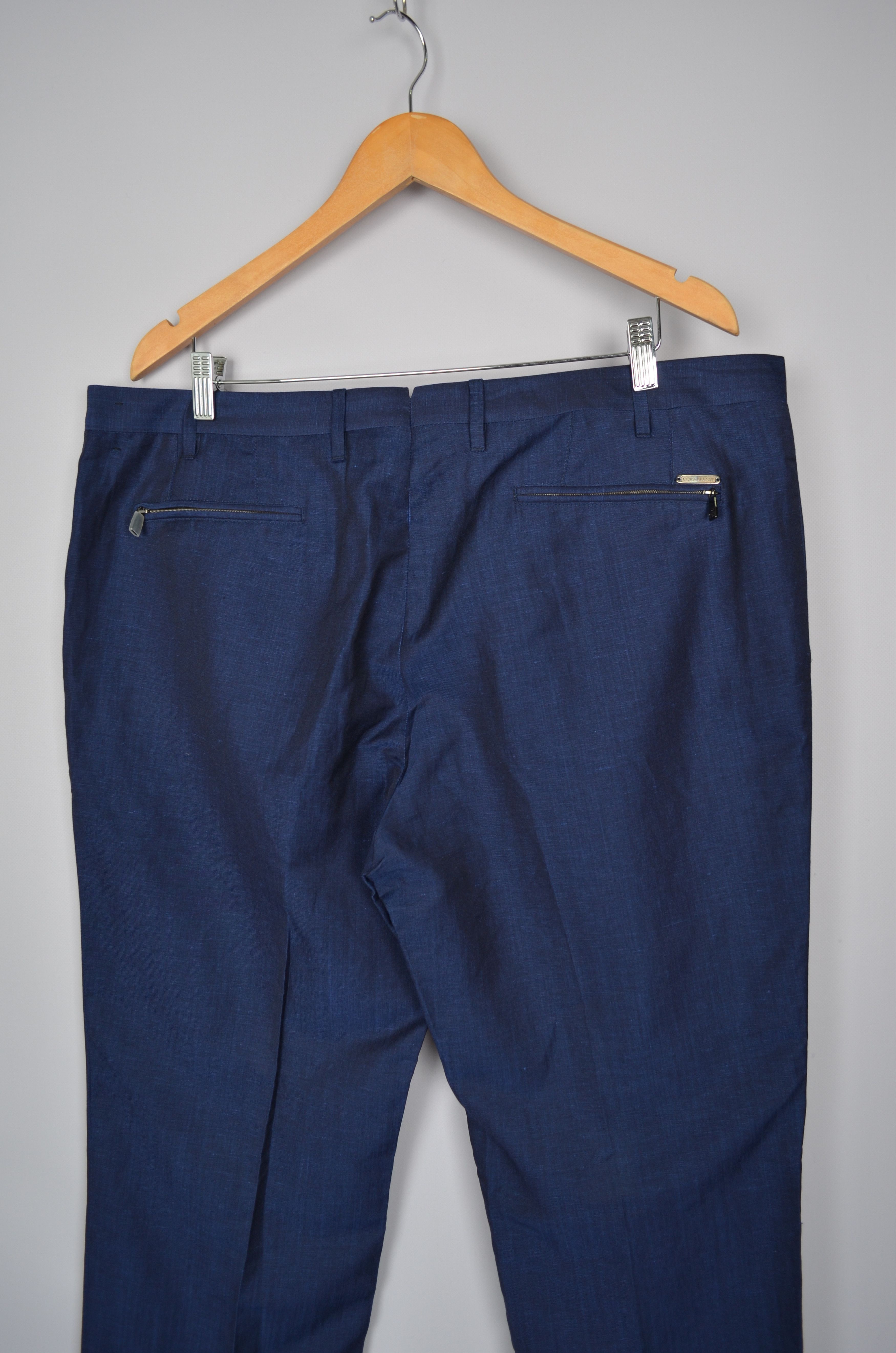 Corneliani × Designer Corneliani Linen Wool Silk Blend Navy Pants Trousers Sz W40 Size US 40 / EU 56 - 8 Thumbnail