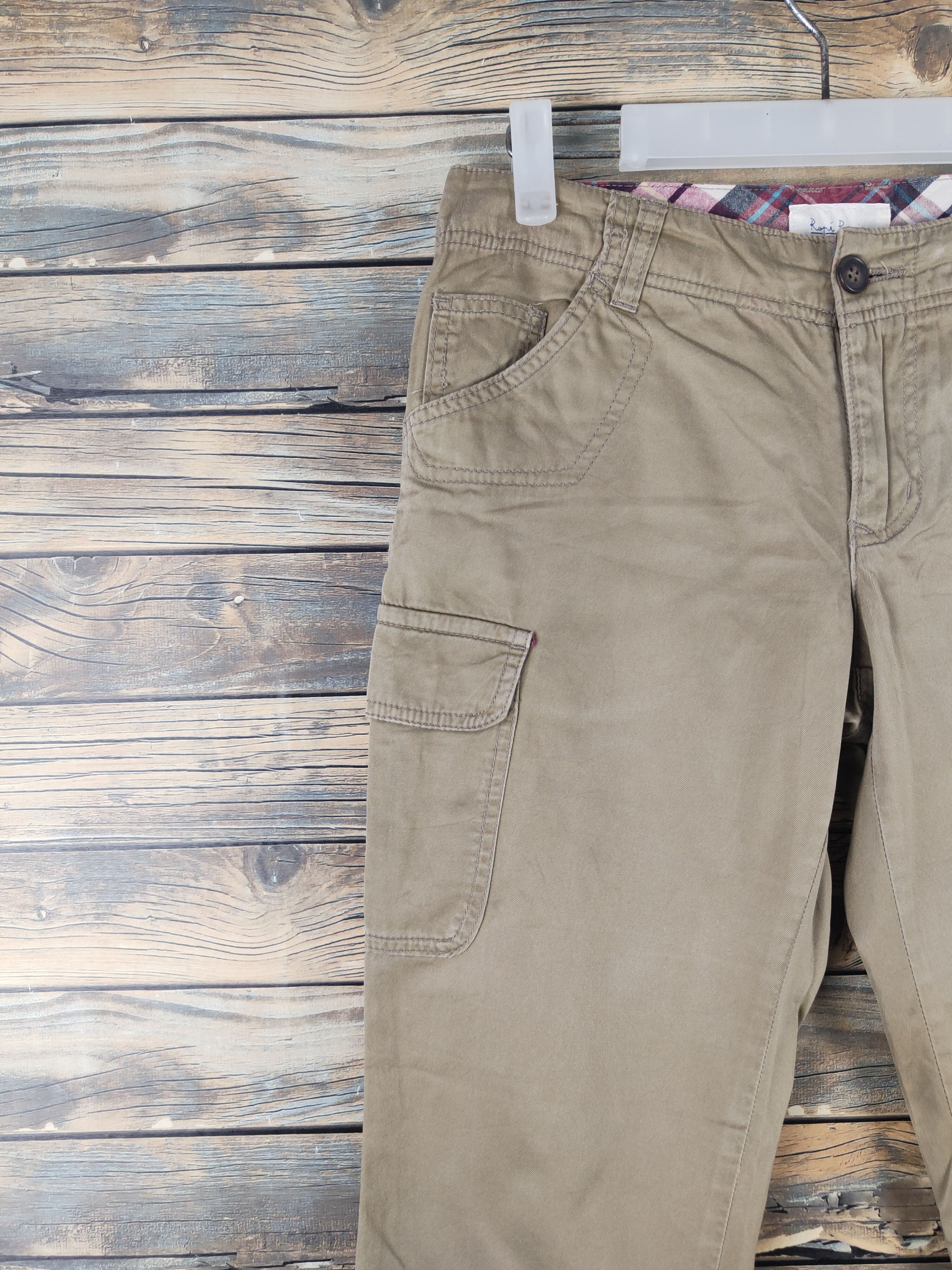 Japanese Brand DL Rope Picnic Brown Multipocket Tactical Cargo Pants #1371 Size US 30 / EU 46 - 3 Thumbnail
