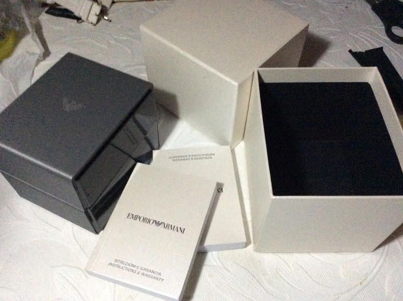 Emporio Armani Emporio Armani men's black watch Size ONE SIZE - 12 Thumbnail