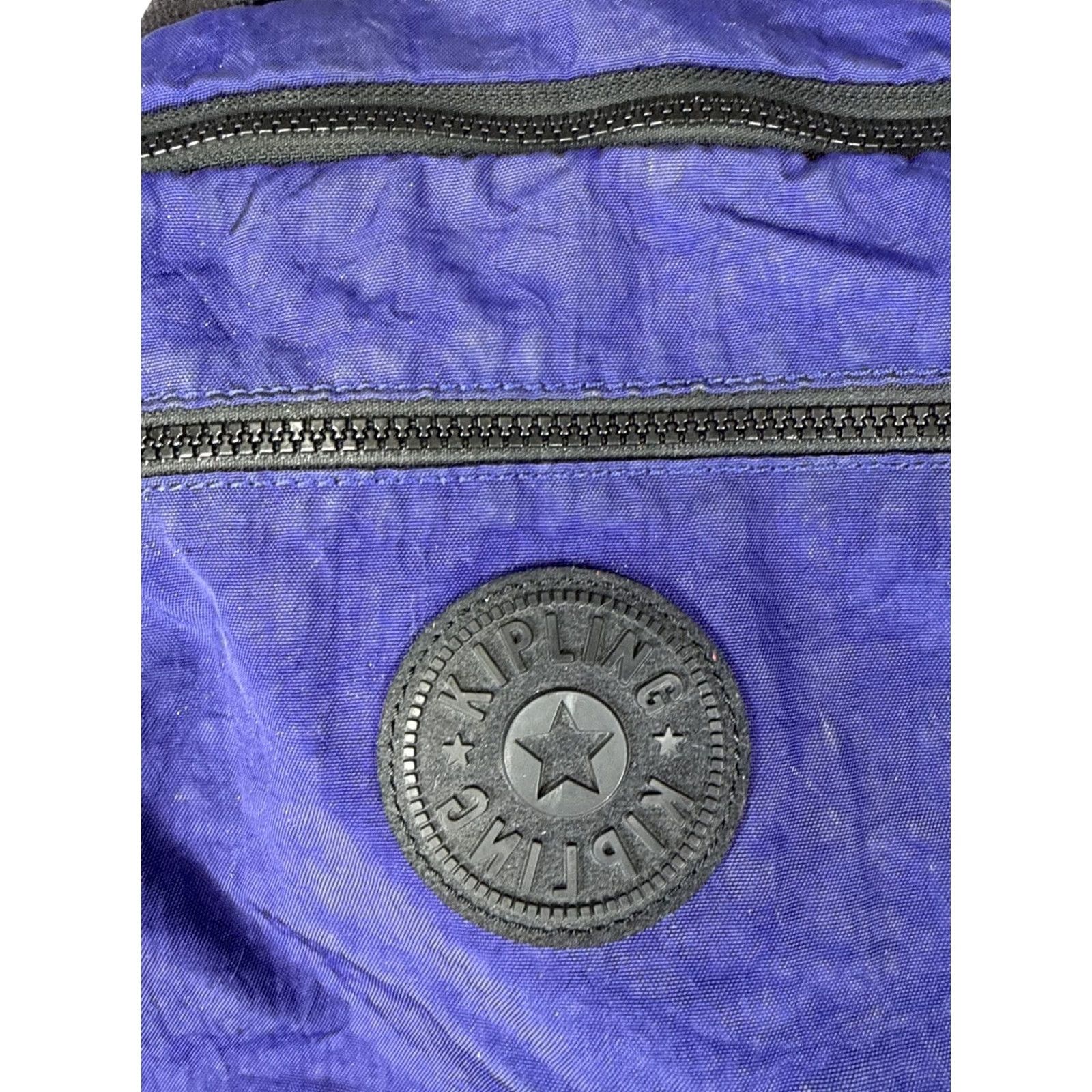 Vintage KIPLING Purple Duffle Bag 15”x14” Women Nylon Purple Duffle Bag 15”x14” Womens Size ONE SIZE - 3 Thumbnail