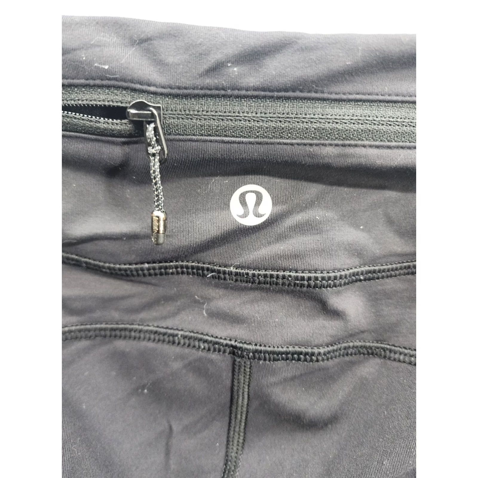 Lululemon Lululemon Leggings Women M Black Activewear Distressed Size 32" / US 10 / IT 46 - 4 Thumbnail