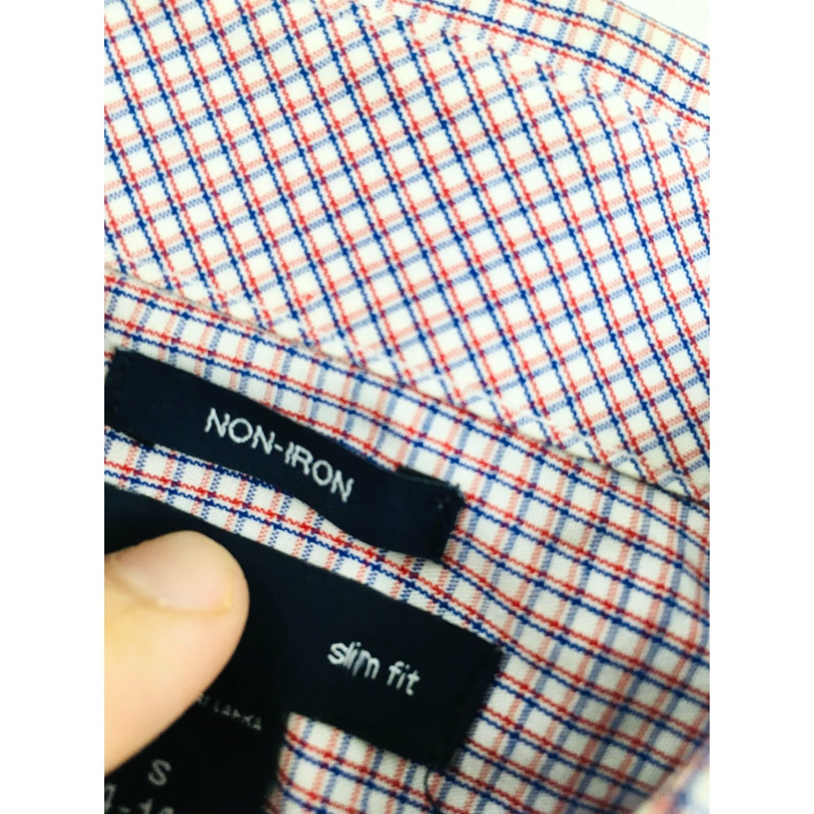 Gap Gap Shirt Men Slim Fit Check Button Up Long Sleeve White Red Blue - Small - Casual Shirt Size US S / EU 44-46 / 1 - 6 Thumbnail